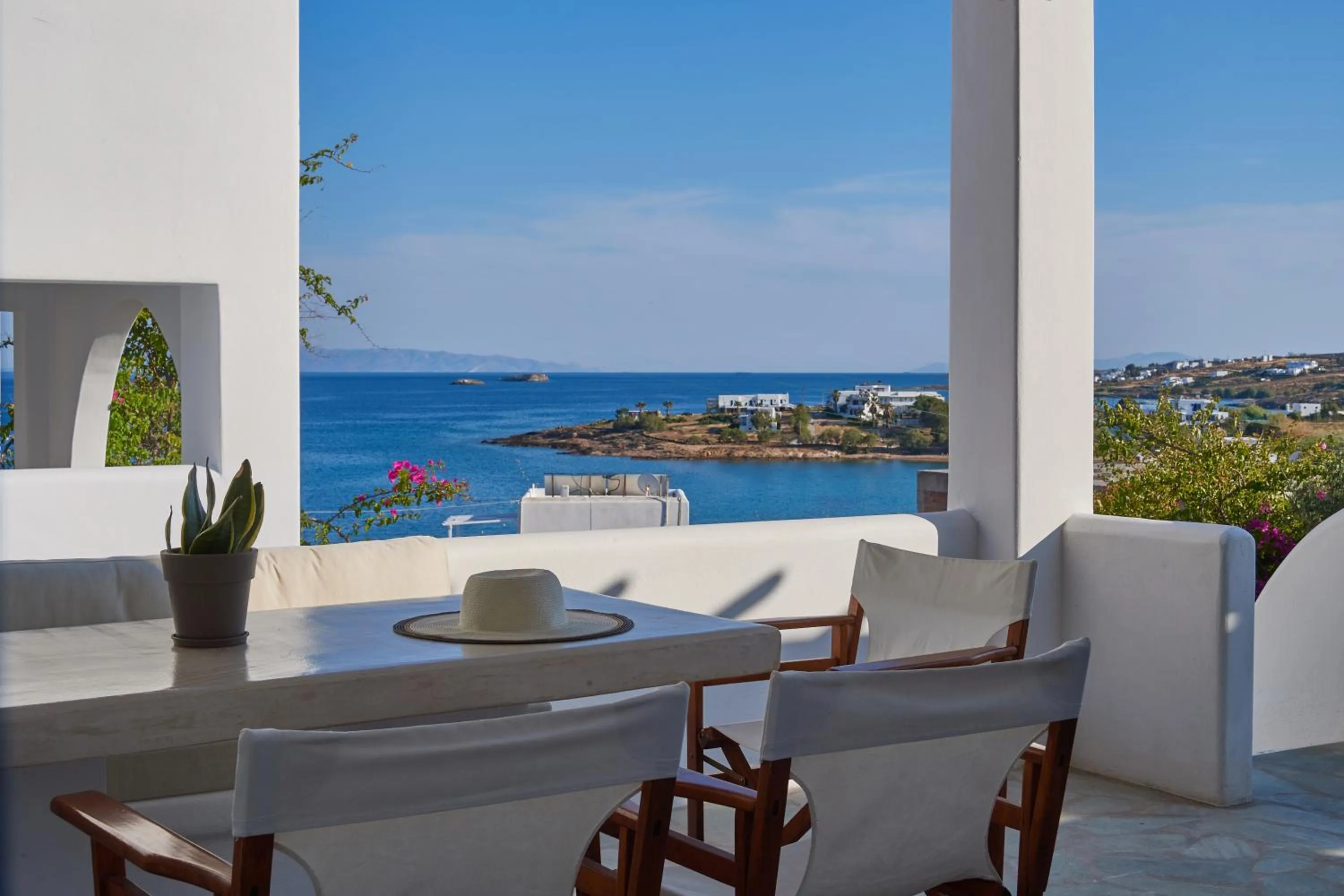 Balcony/Terrace in Cleopatra Seaside Homes, Logaras, Paros