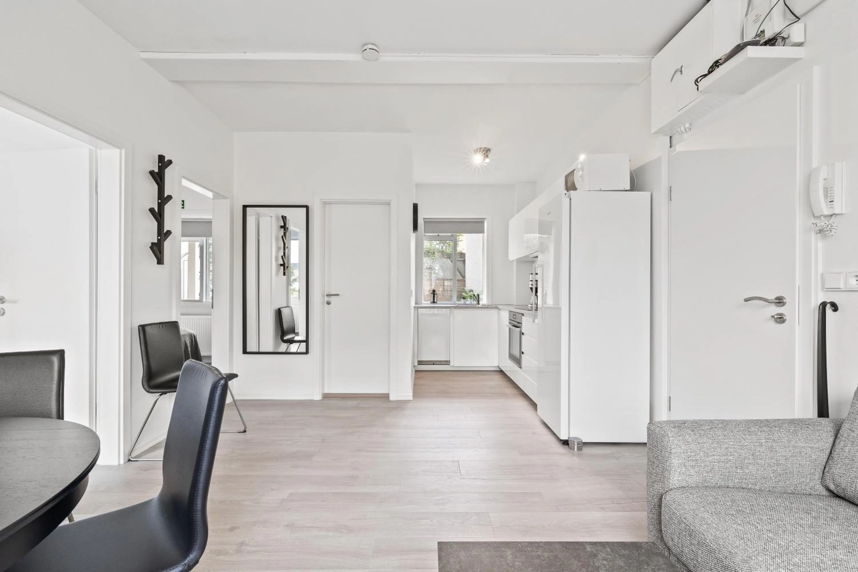 Kitchen or kitchenette in Odinn Reykjavik Odinsgata Apartments