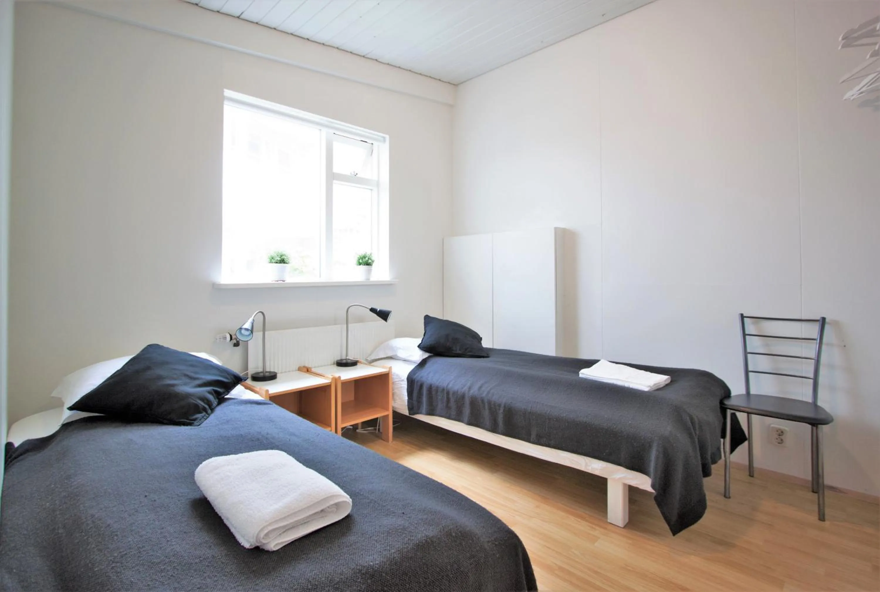 Bed in Odinn Reykjavik Odinsgata Apartments