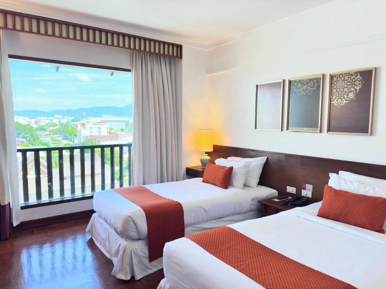 Bed in Wienglakor Hotel Lampang