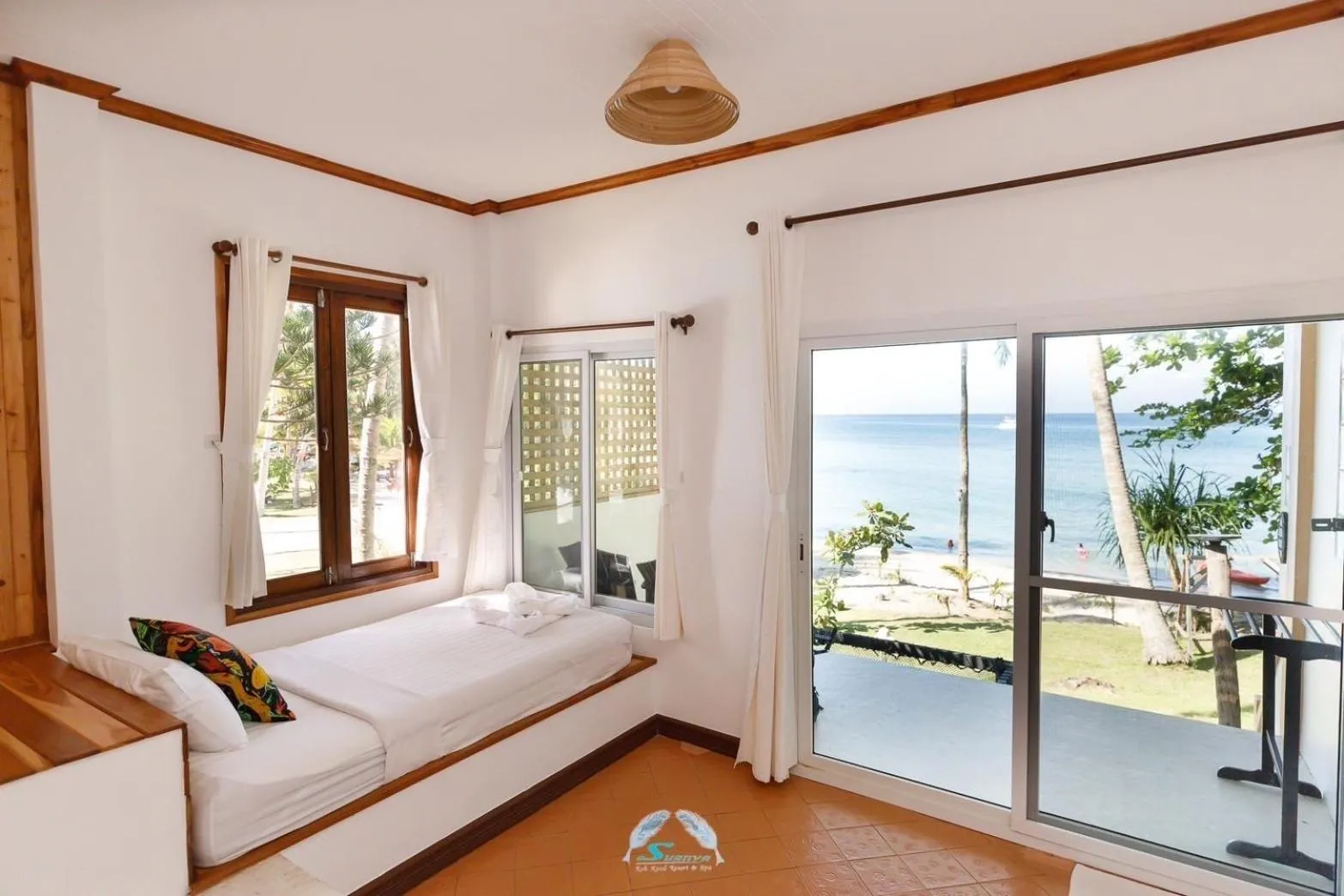 Natural landscape, Bed in Suanya Kohkood Resort and Spa