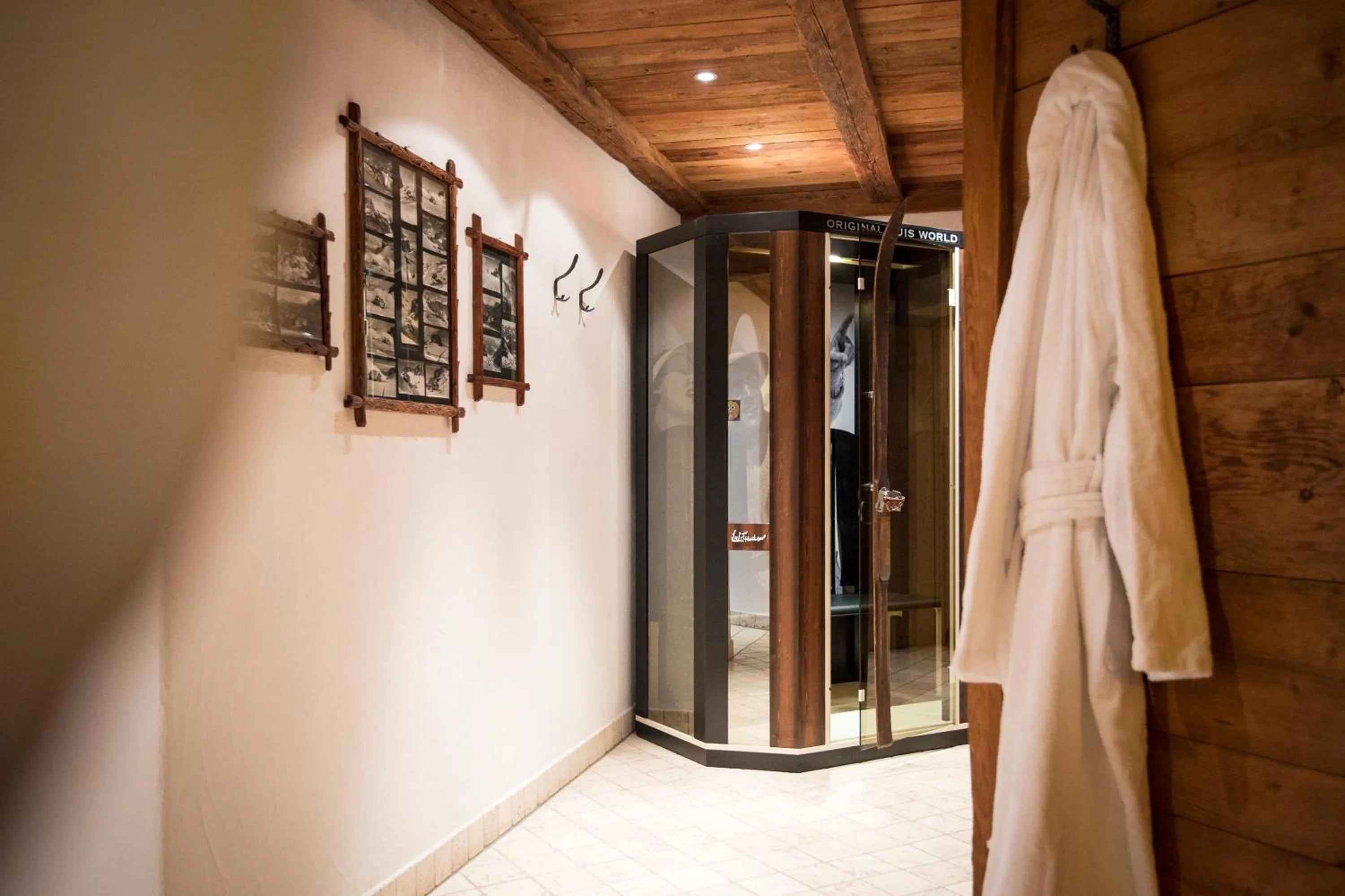 Sauna in Charmehotel Uhrerhof - Deur