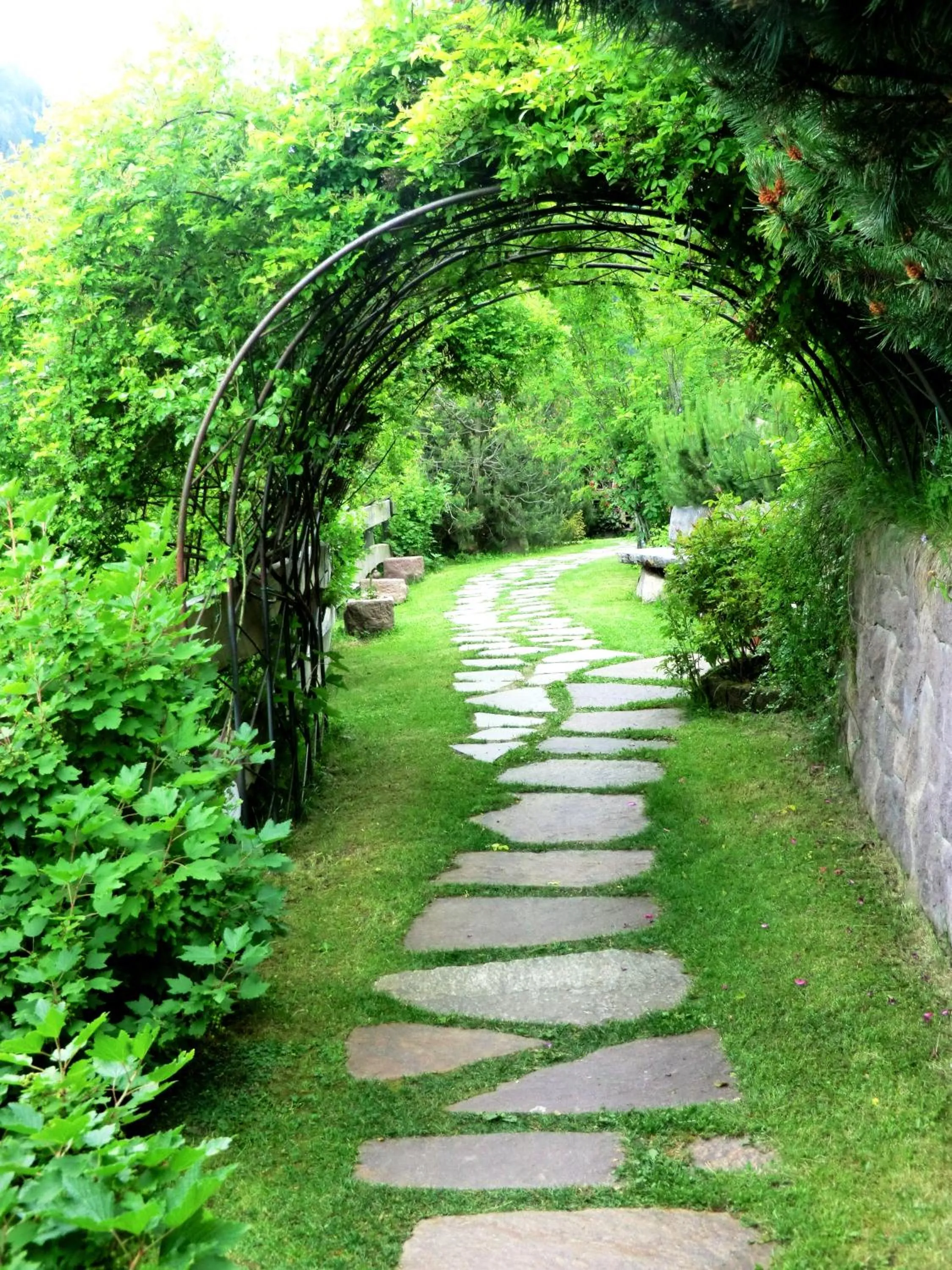Garden in Charmehotel Uhrerhof - Deur