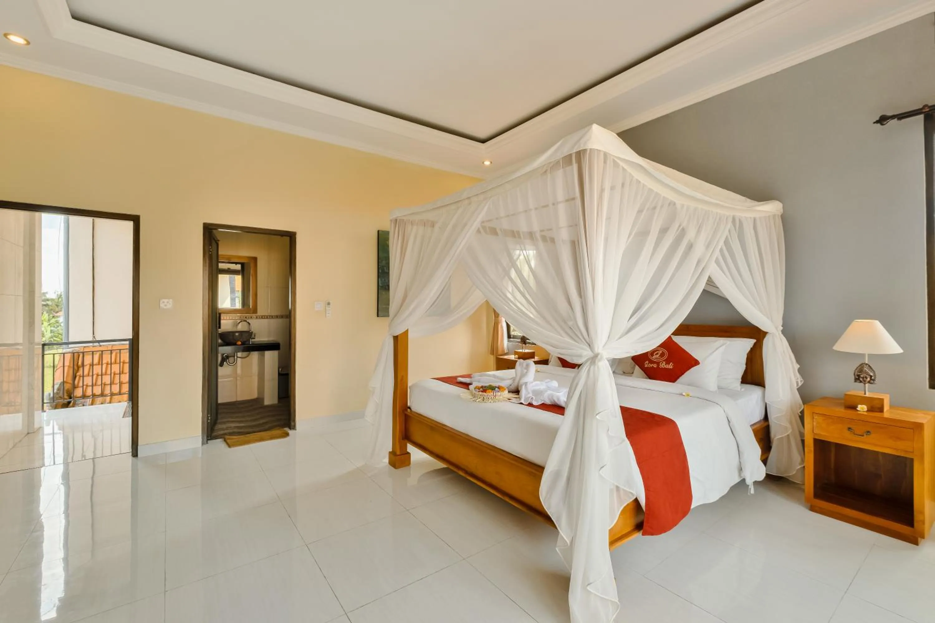 Property building, Bed in Gora House Bali