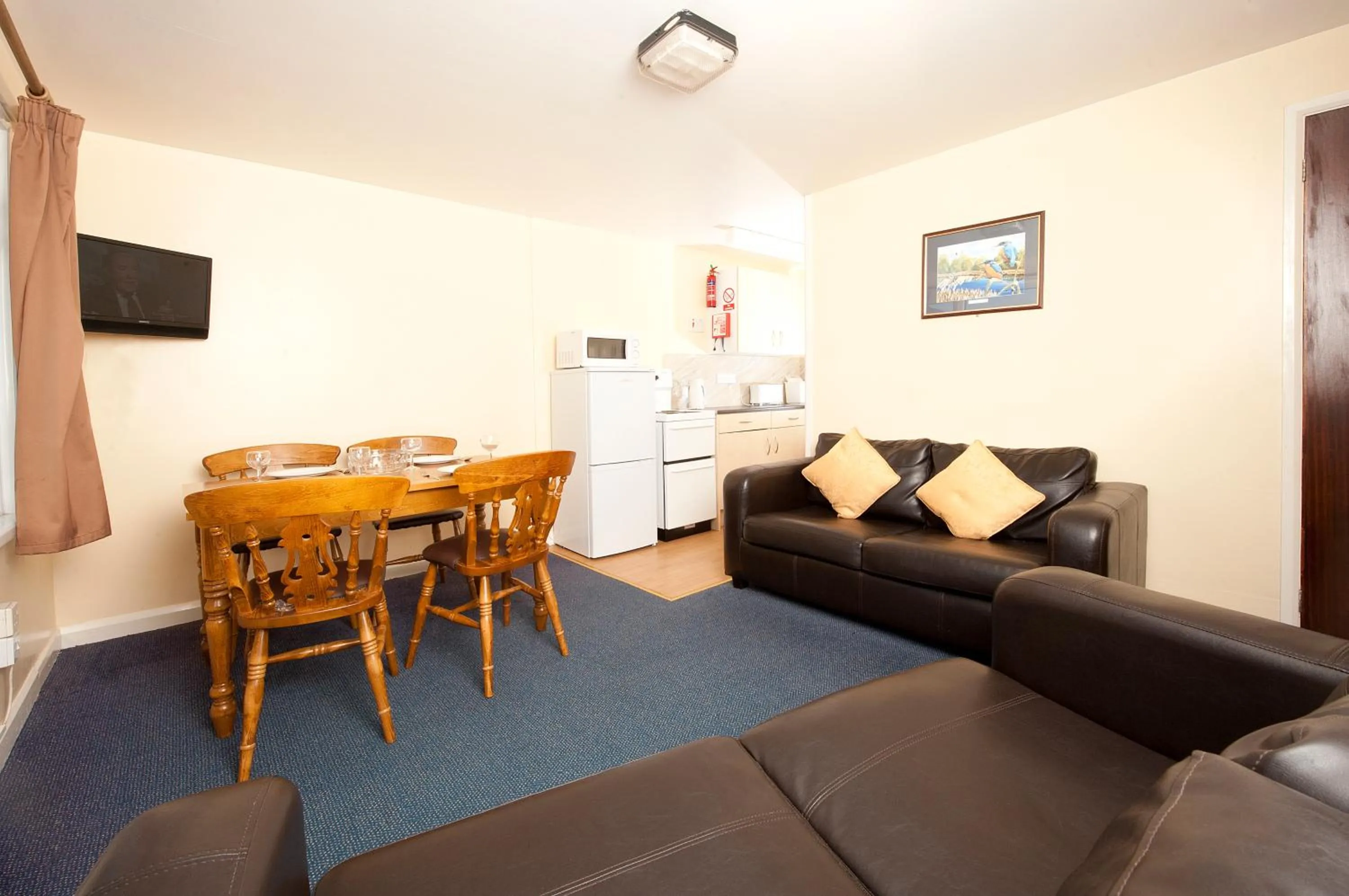 Seating area in Trelawne Manor Holiday Park