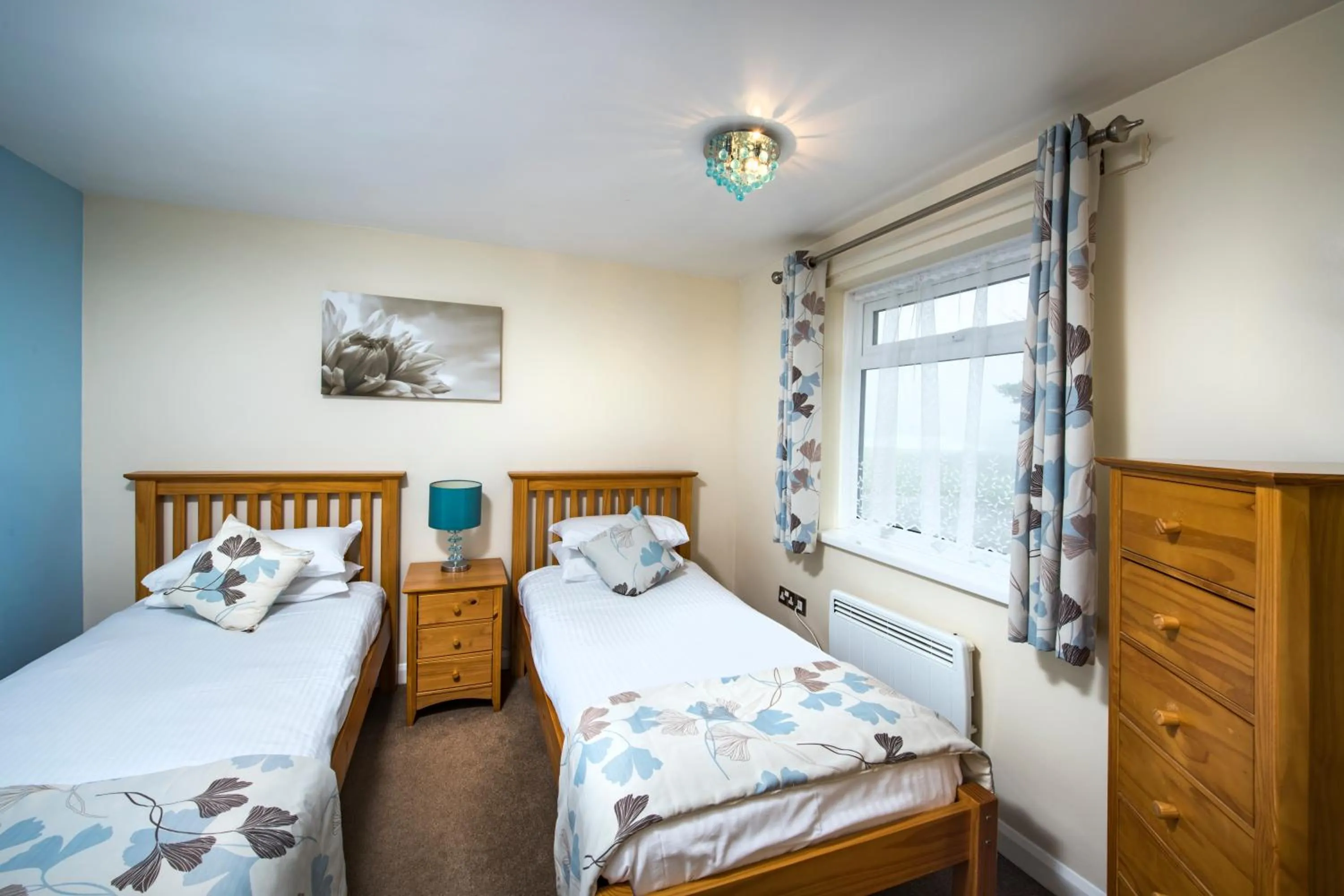 Bed in Trelawne Manor Holiday Park