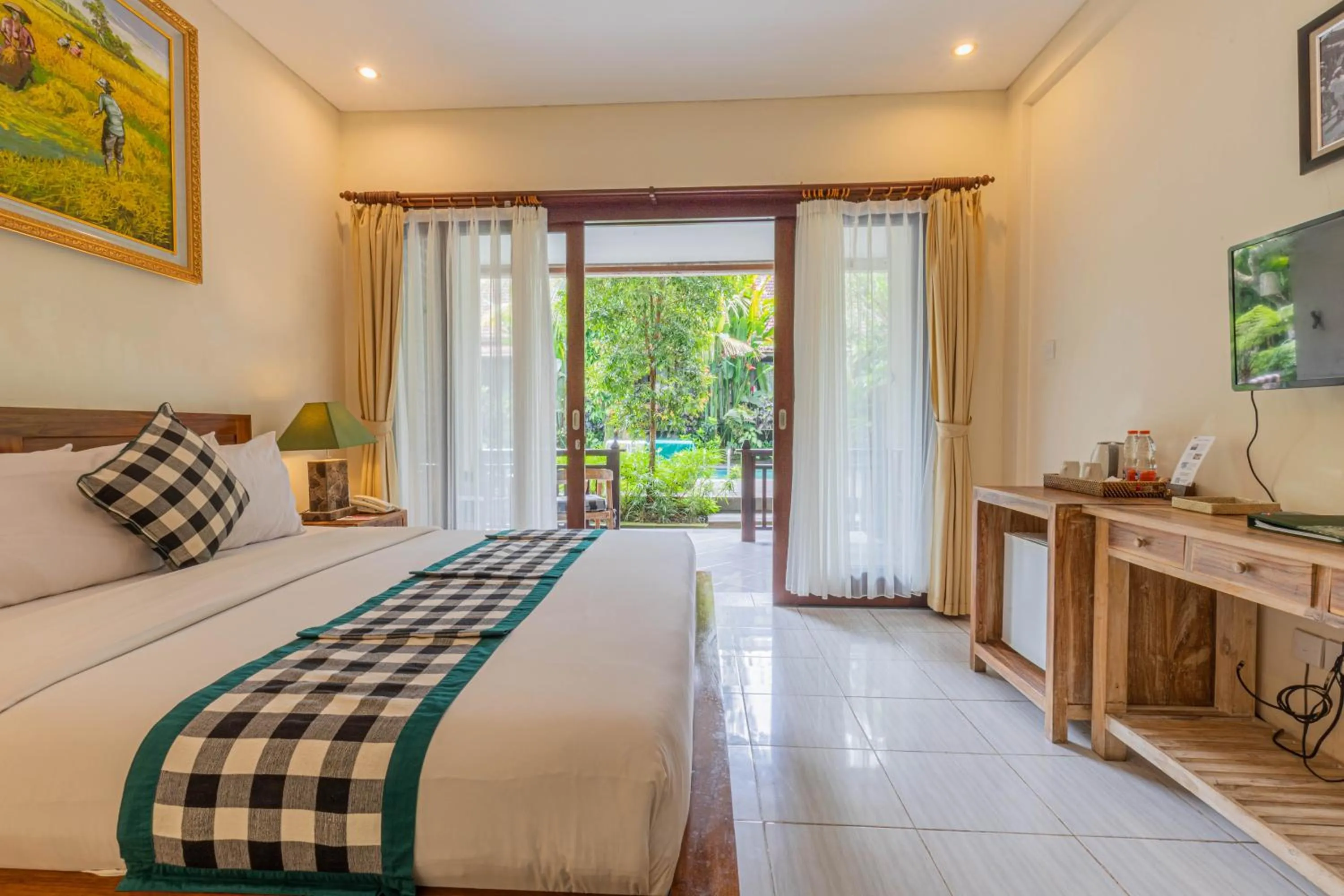 Bed in Meruhdani Boutique Hotel Ubud