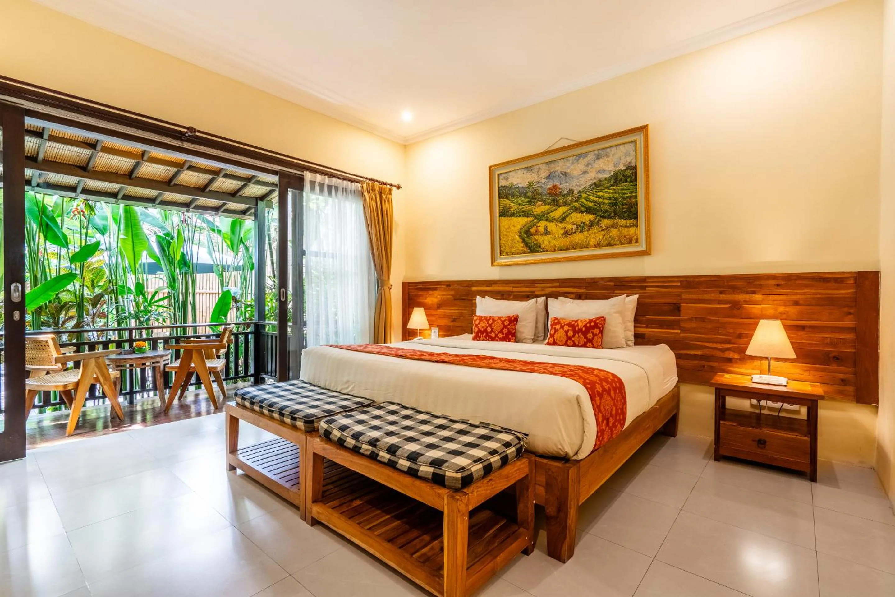 Bed in Meruhdani Boutique Hotel Ubud