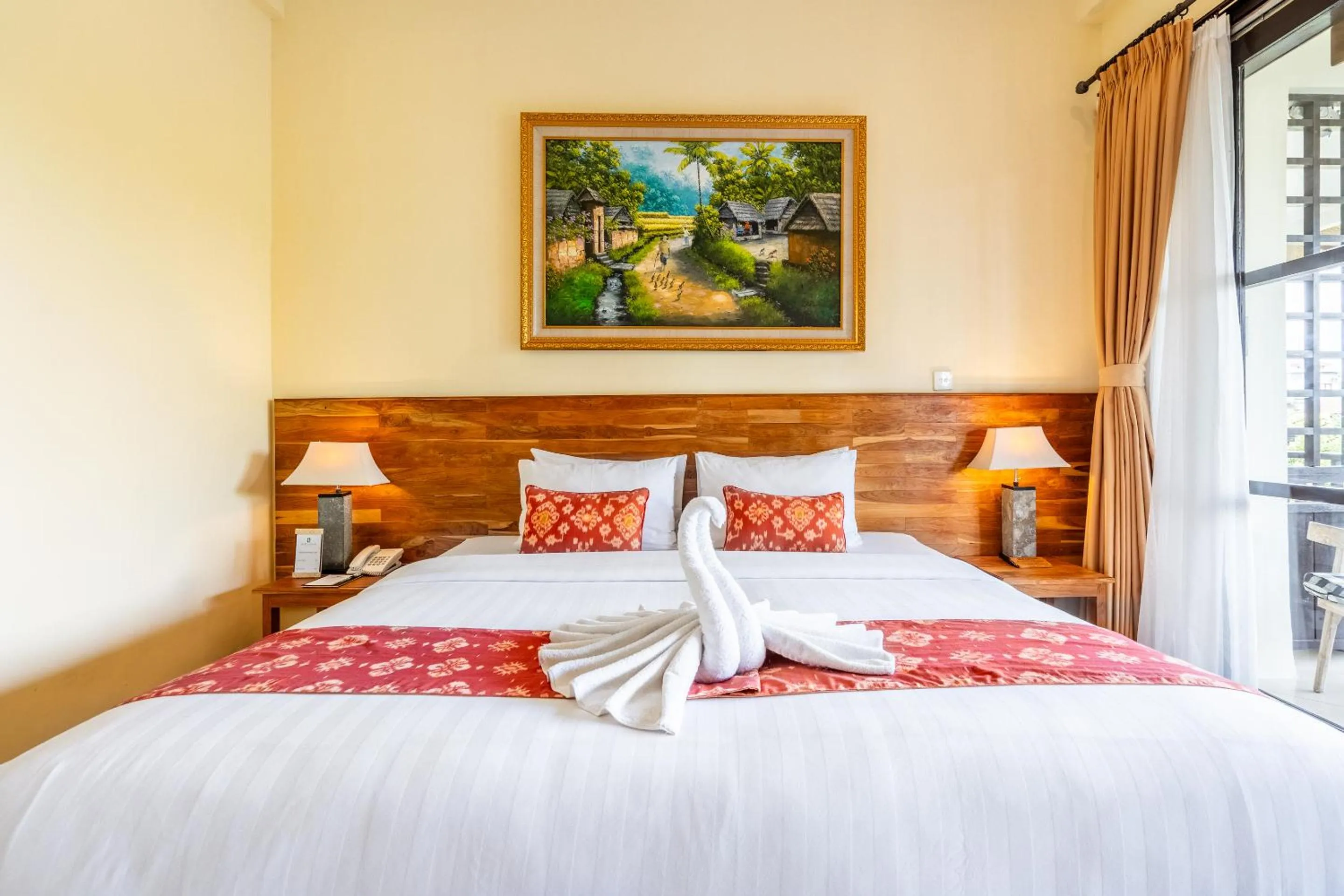 Bed in Meruhdani Boutique Hotel Ubud