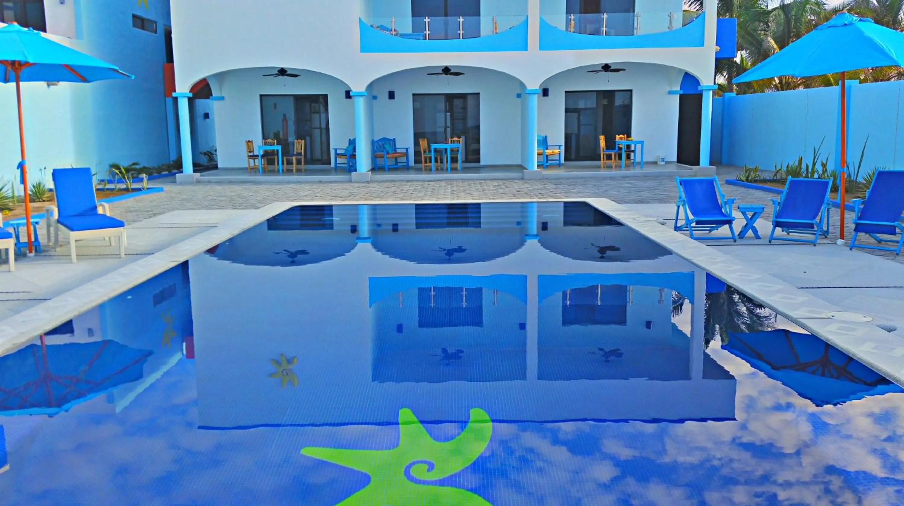 Pool view in Villa Star of the Sea