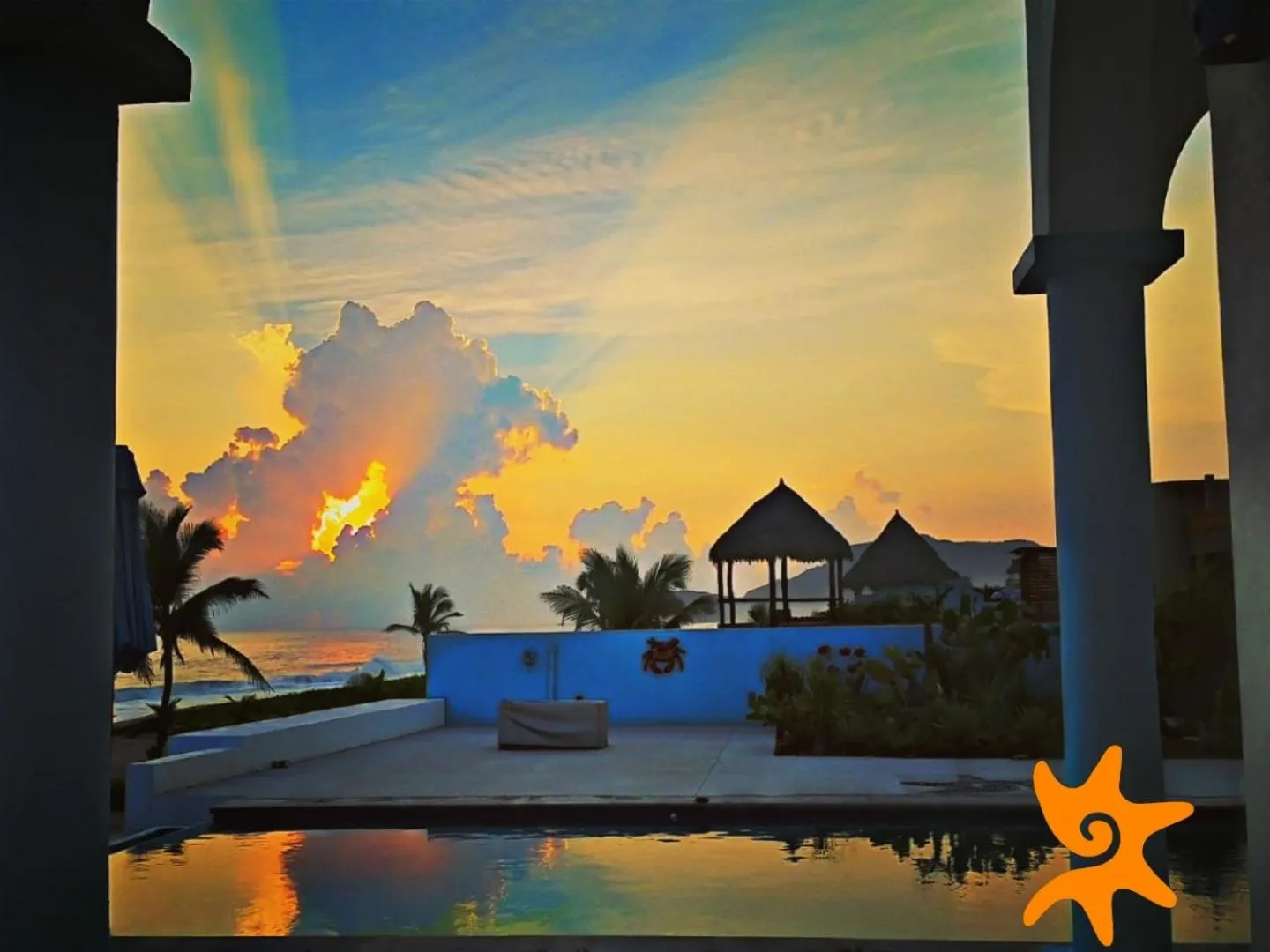 Sunset in Villa Star of the Sea