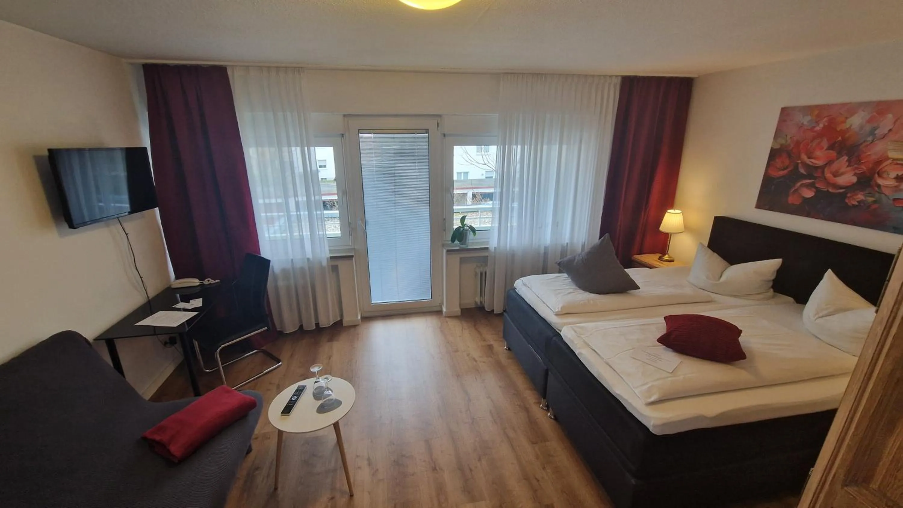 Photo of the whole room, Bed in Apart Hotel Freiburg