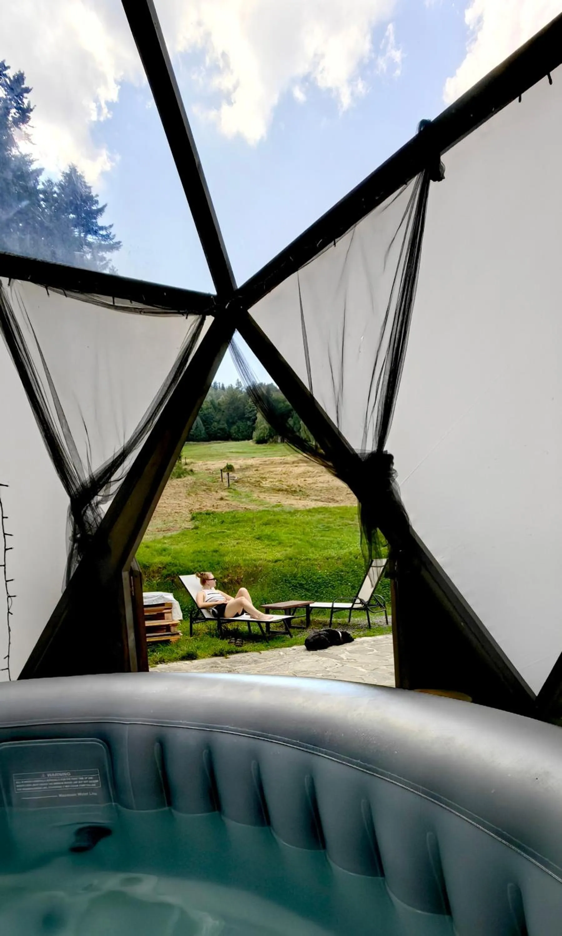 View (from property/room) in Osada pod Beskidem- chatki całoroczne