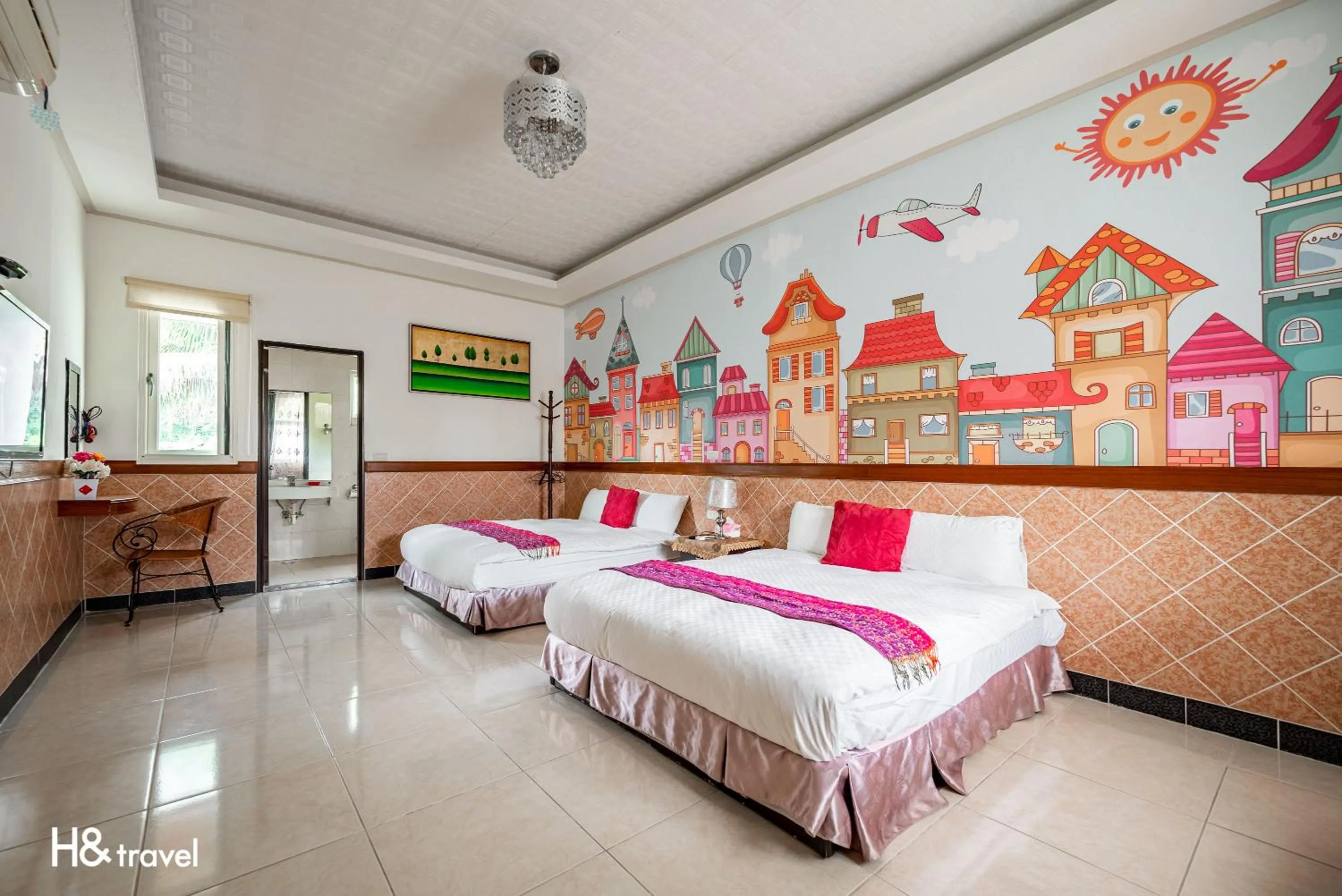 Photo of the whole room, Bed in Shan Tyi Homestay