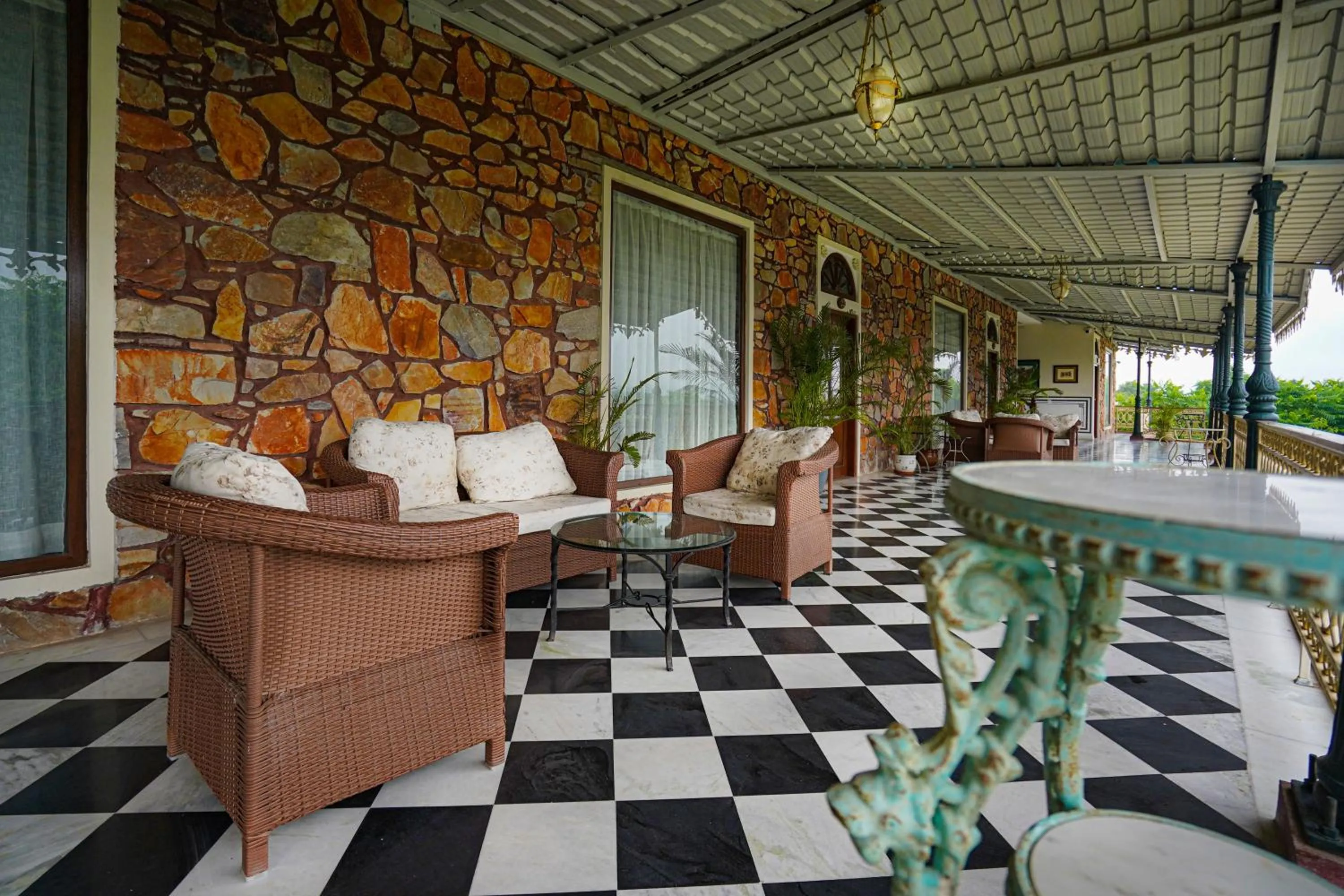 Seating area in Khas Bagh