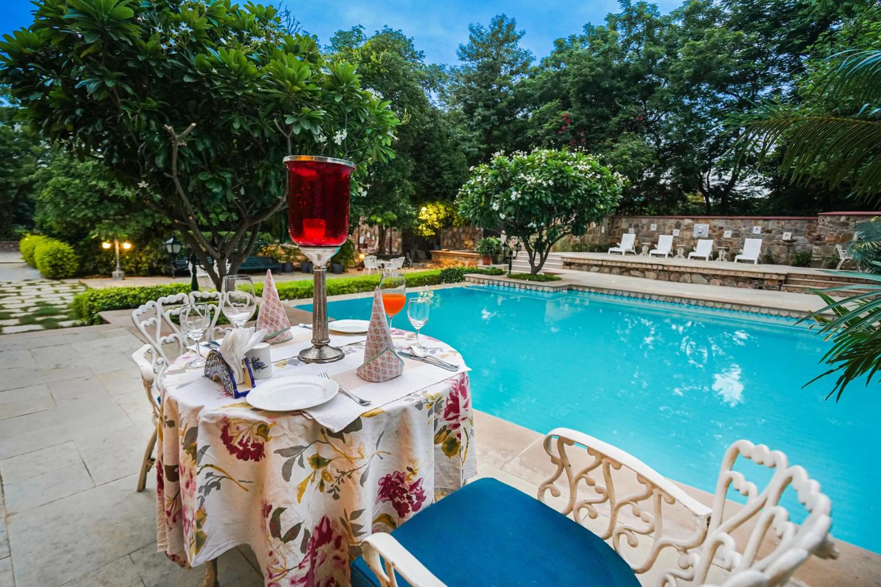 Pool view in Khas Bagh