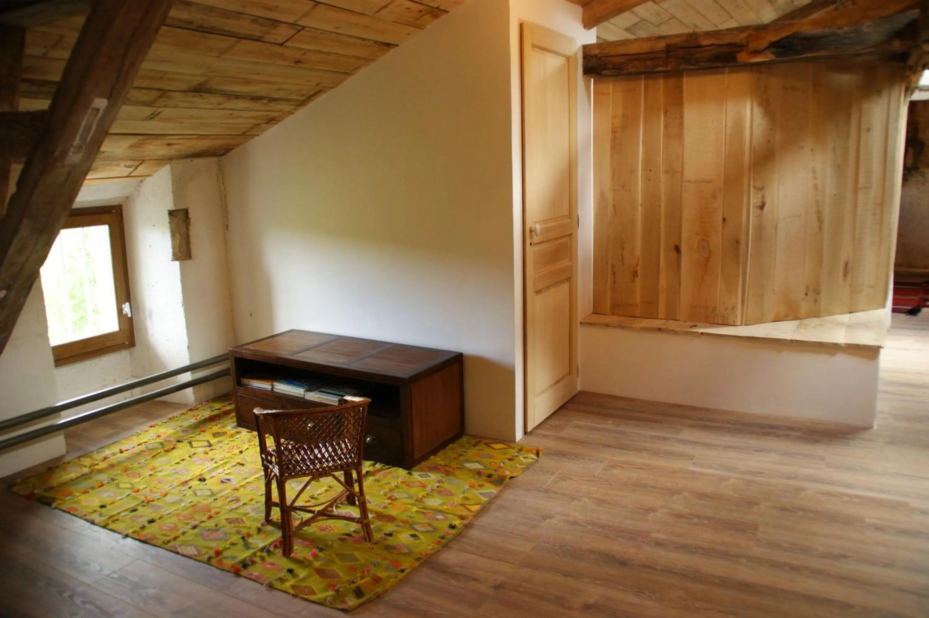 Seating area in Château de La Combe