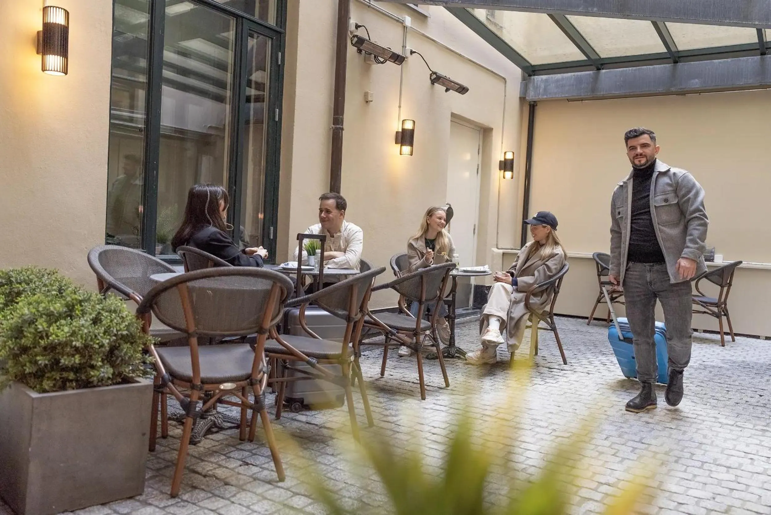 Inner courtyard view in K7 Hotel Oslo