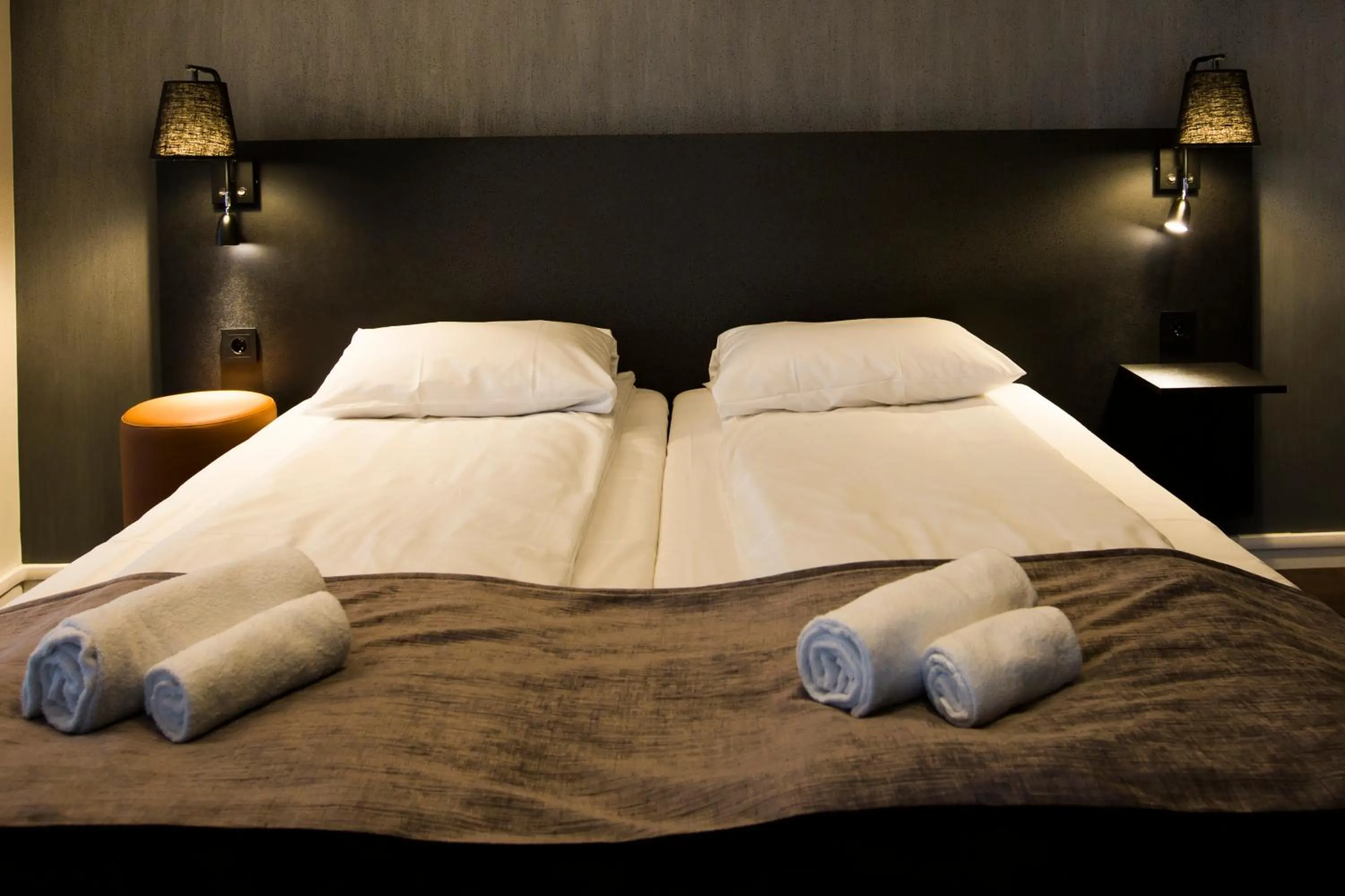 Bed in K7 Hotel Oslo