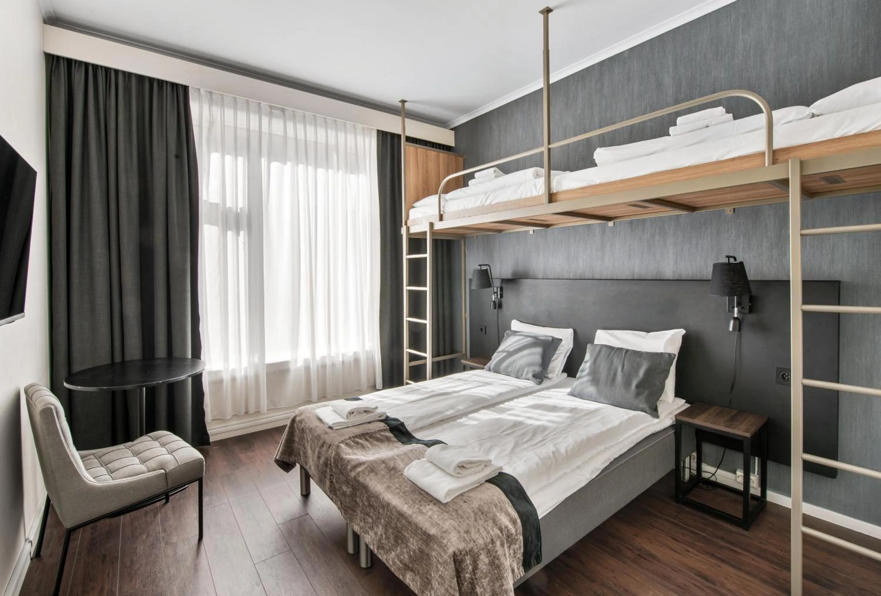 Bed in K7 Hotel Oslo