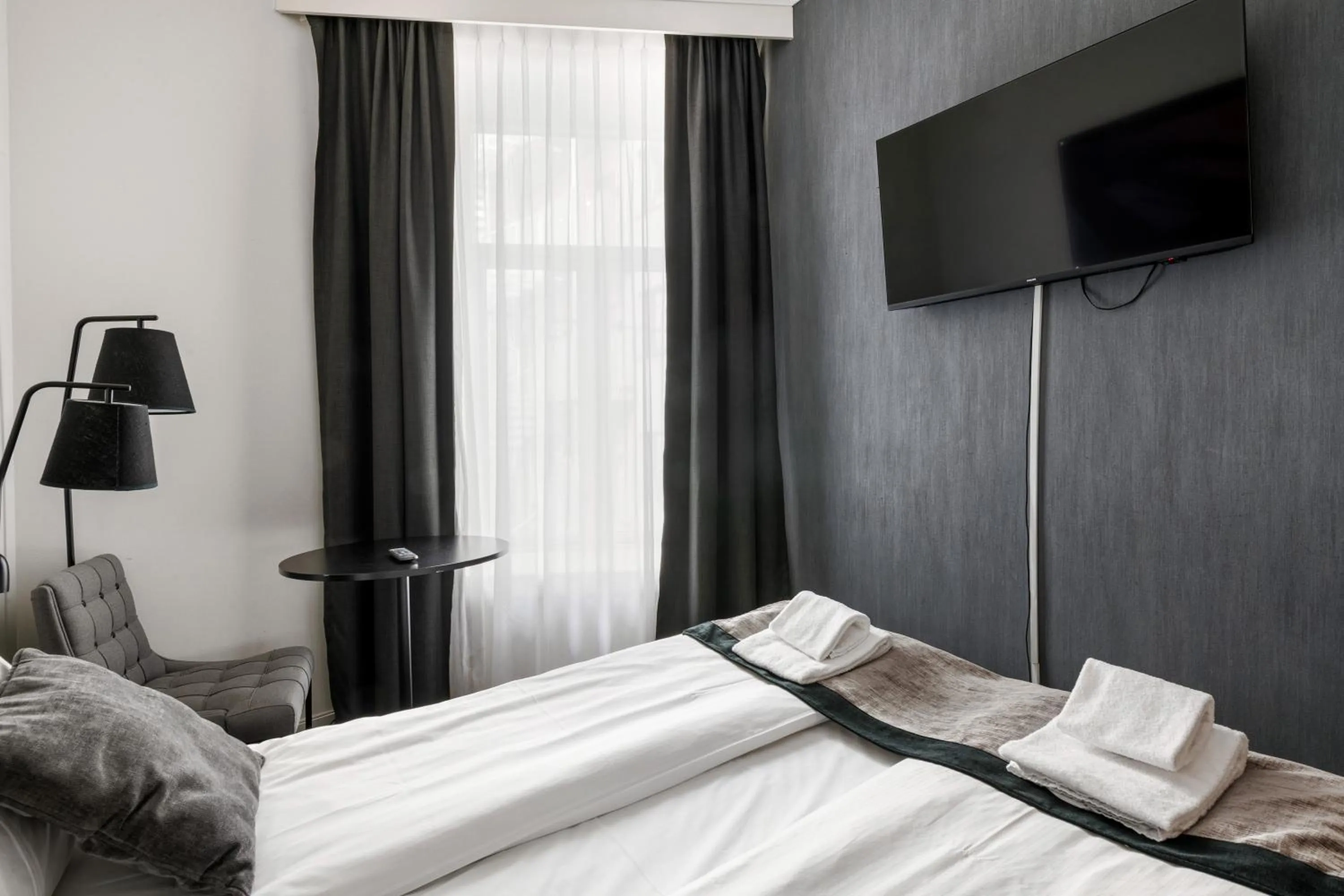 Bed in K7 Hotel Oslo