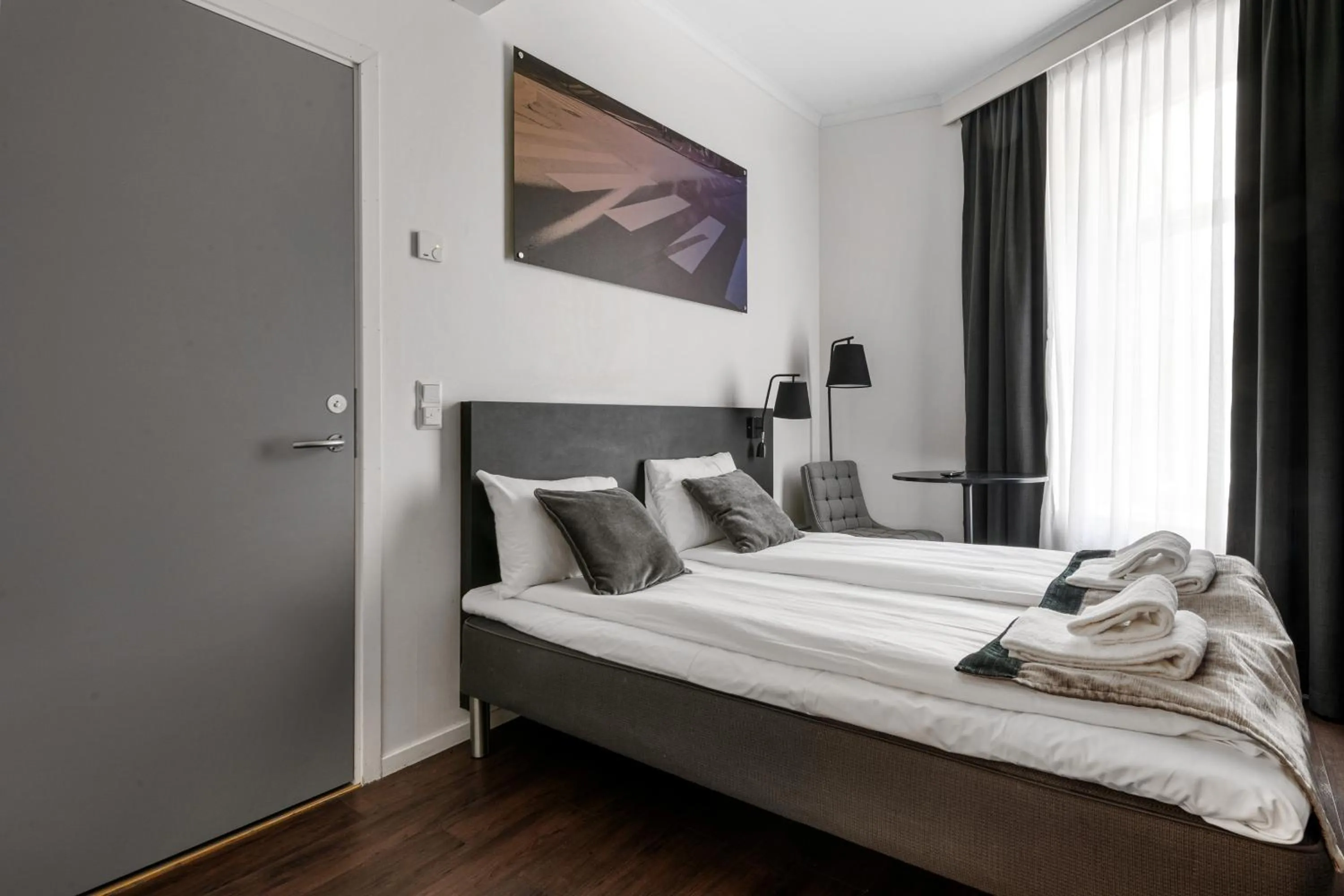 Bed in K7 Hotel Oslo