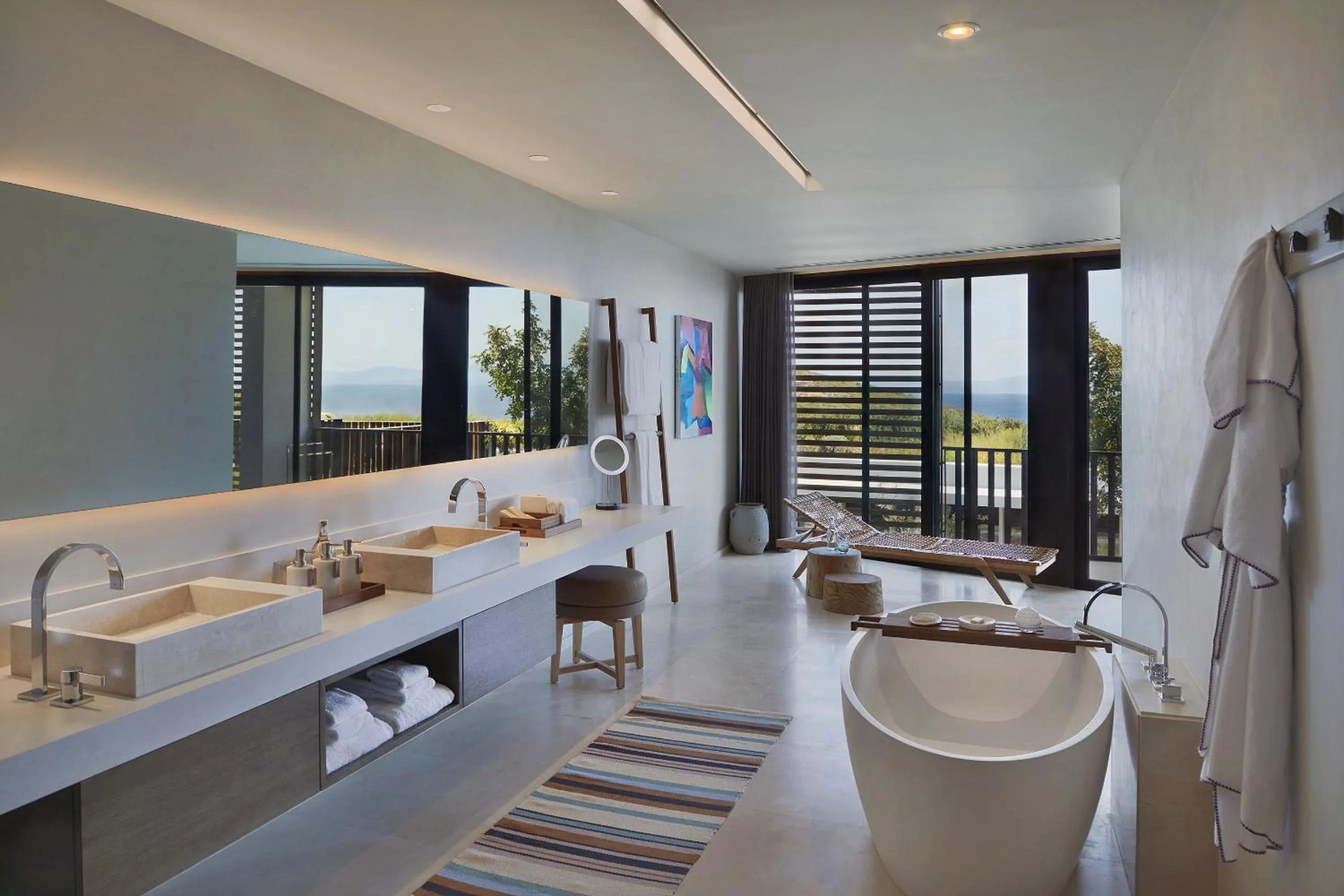 Bathroom in Six Senses Kaplankaya