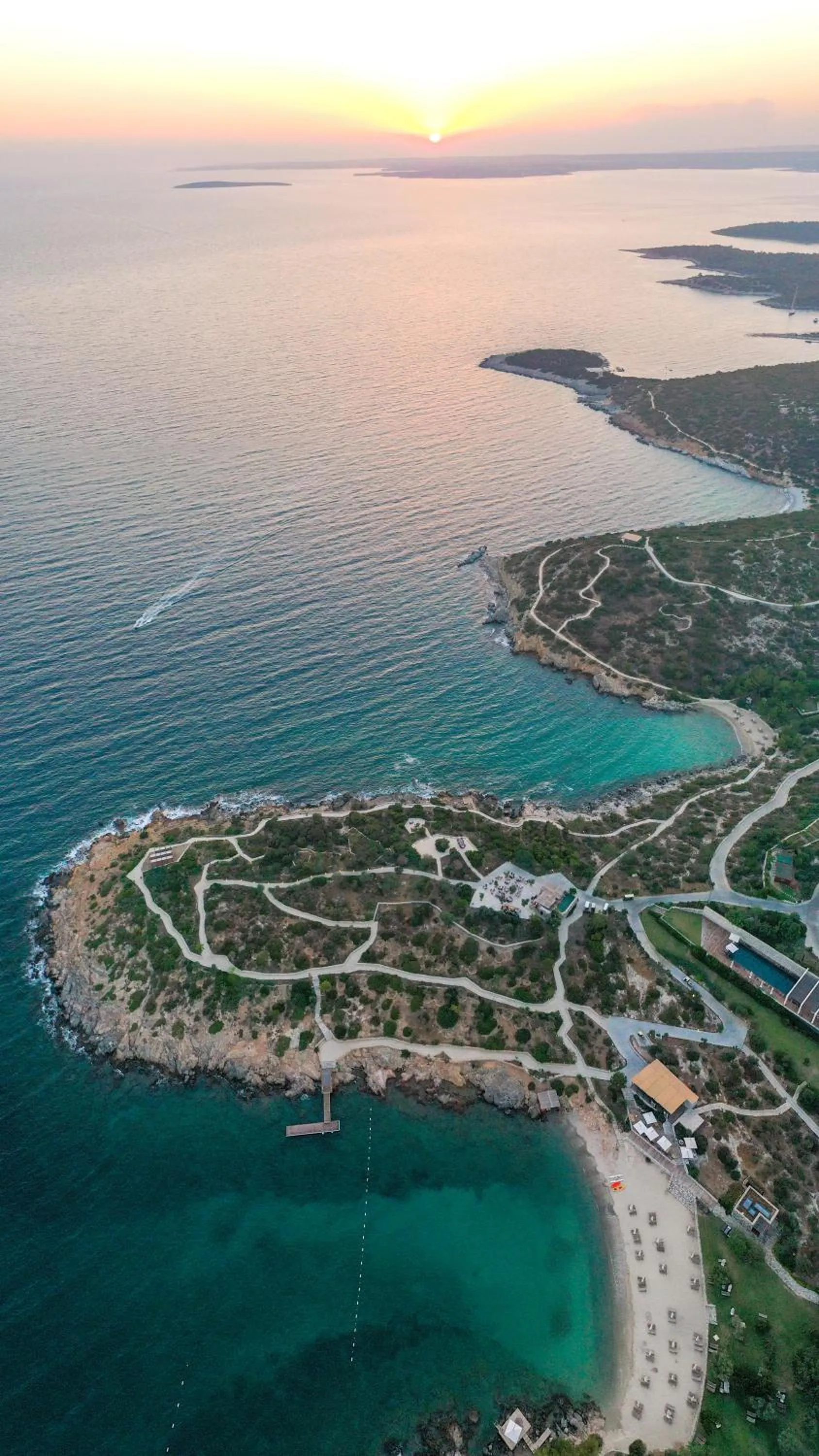 Bird's eye view in Six Senses Kaplankaya