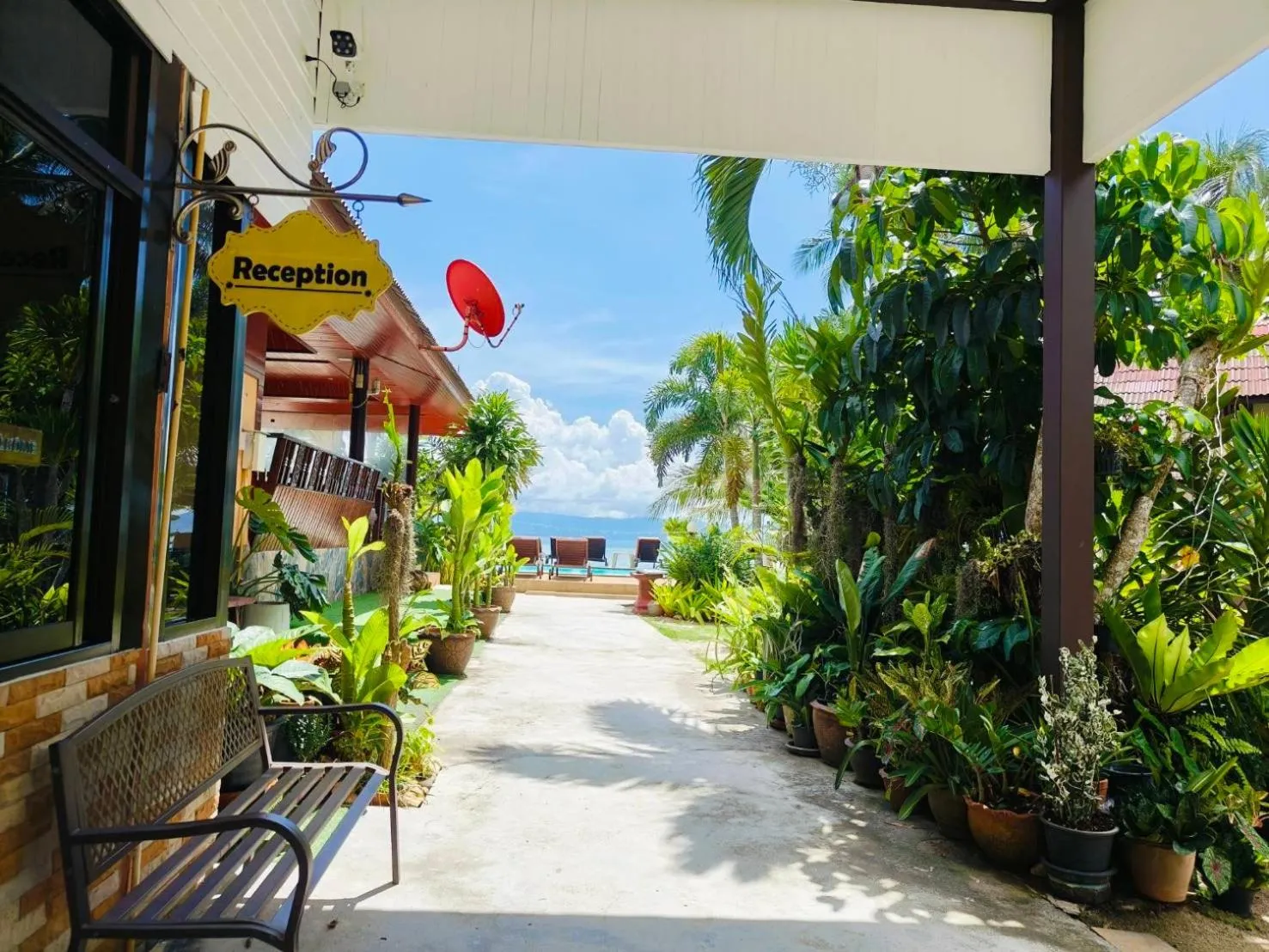 Lobby or reception in Phangan Lodge