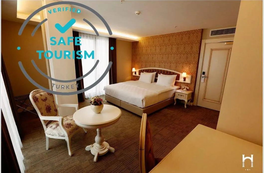 Bed in Hanzade Park Hotel