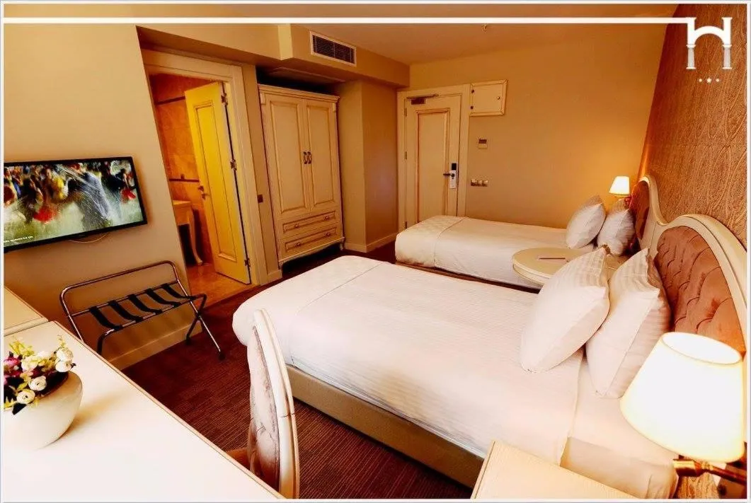 Bed in Hanzade Park Hotel