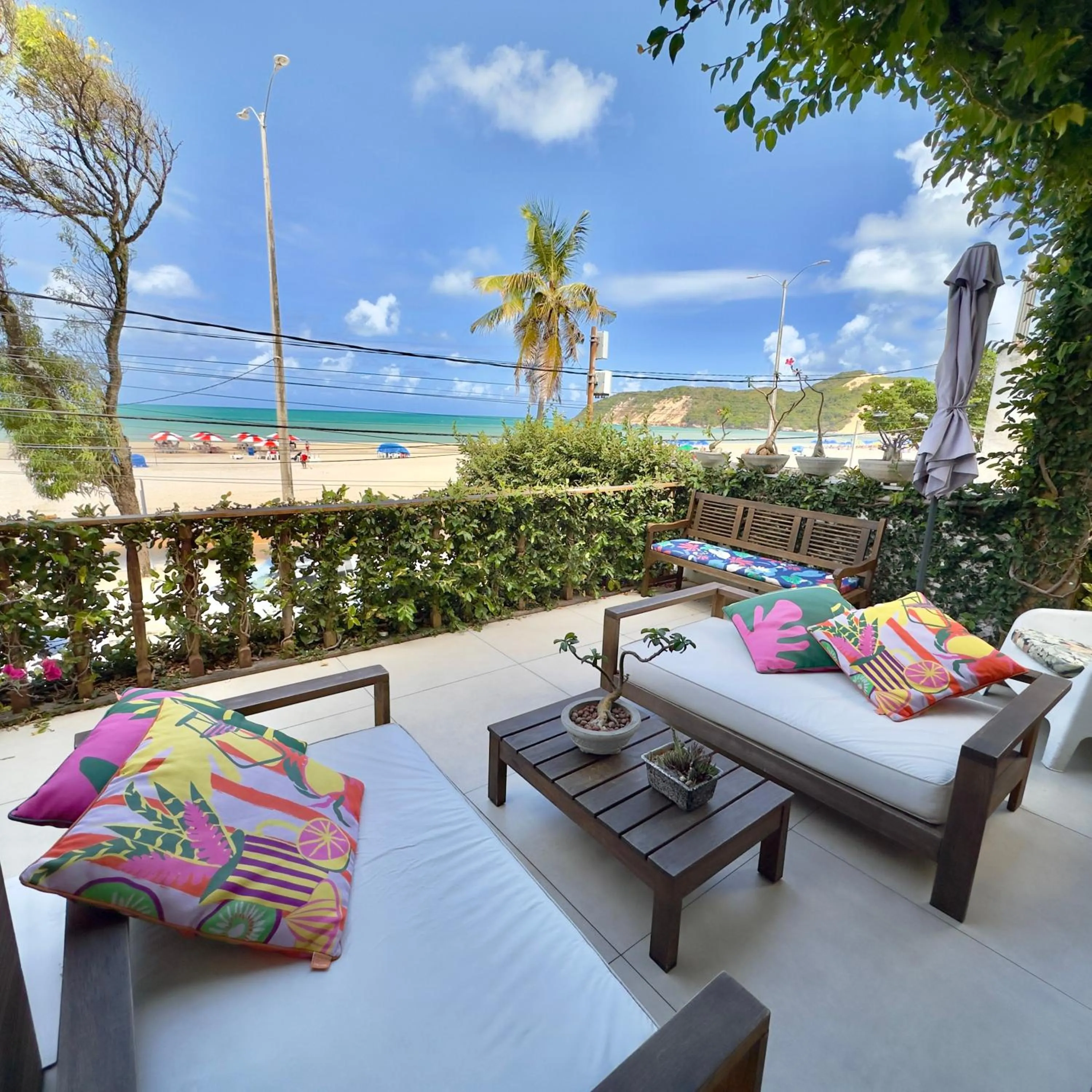 Balcony/Terrace in Sol Nascente Hotel Pousada Beira Mar