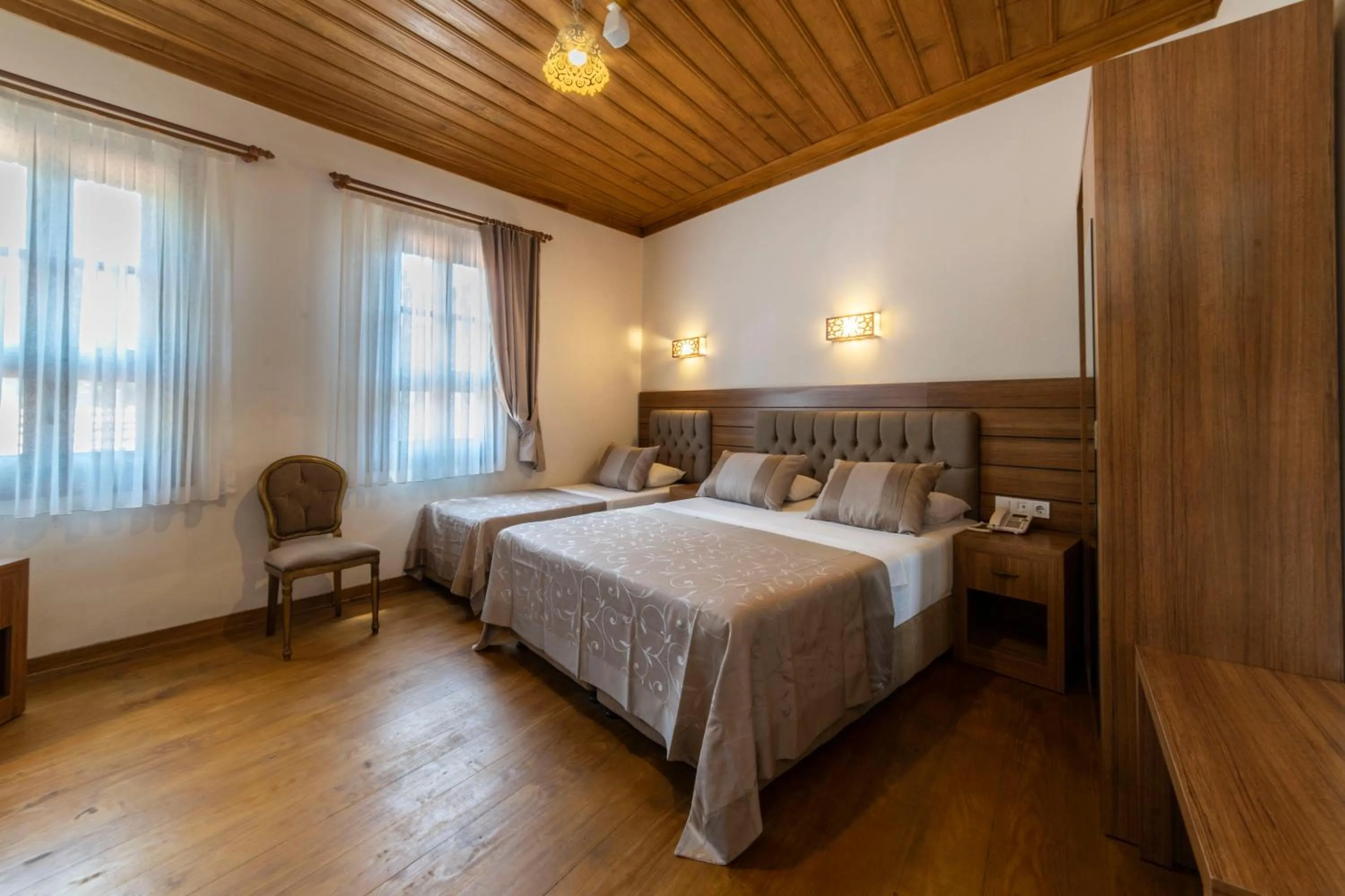 Bed in Armistis Hotel