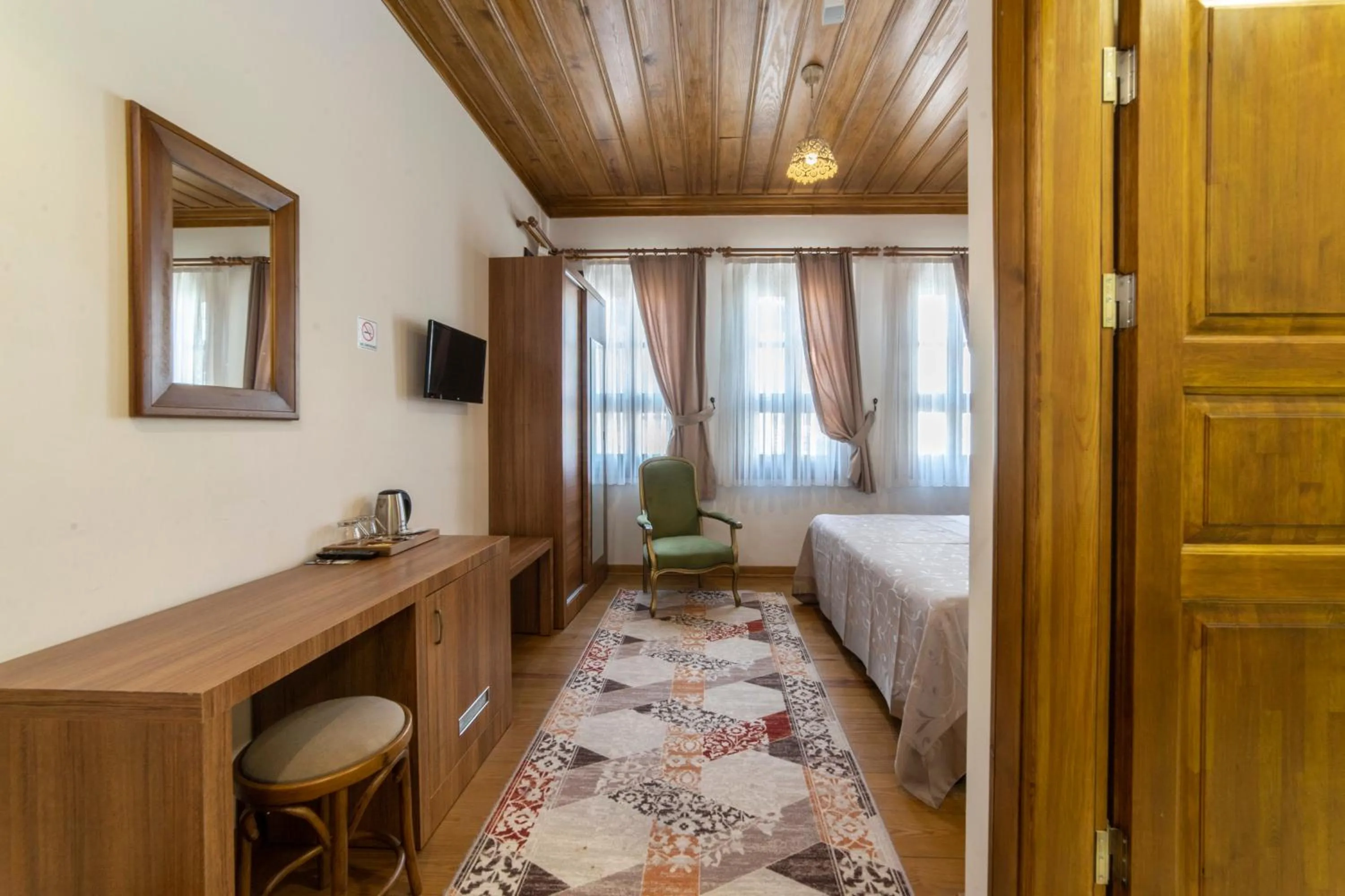 Bed in Armistis Hotel