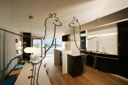 Kitchen or kitchenette in LAMA Appartement