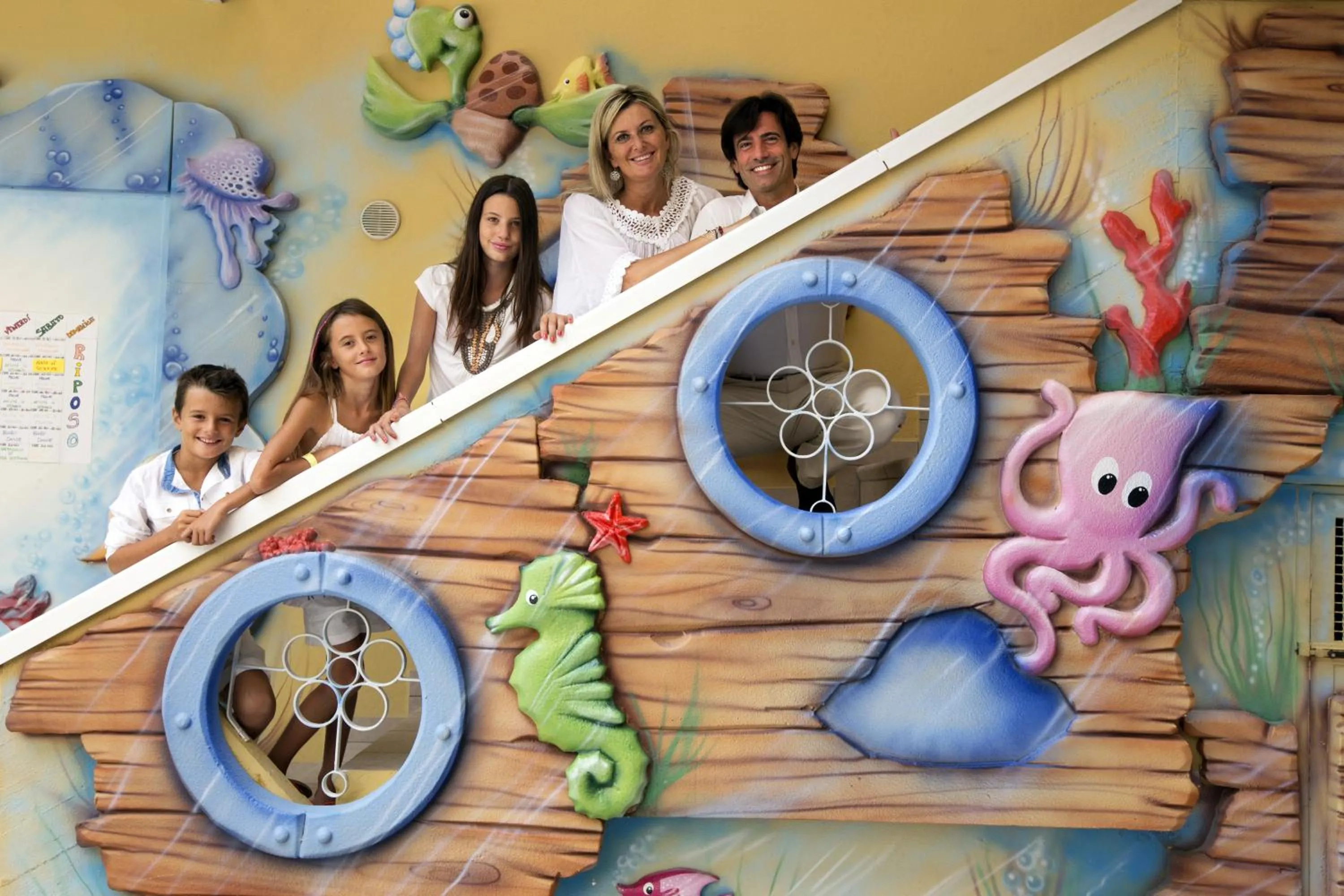 Family in Pinetina Mare Baby Family Hotel