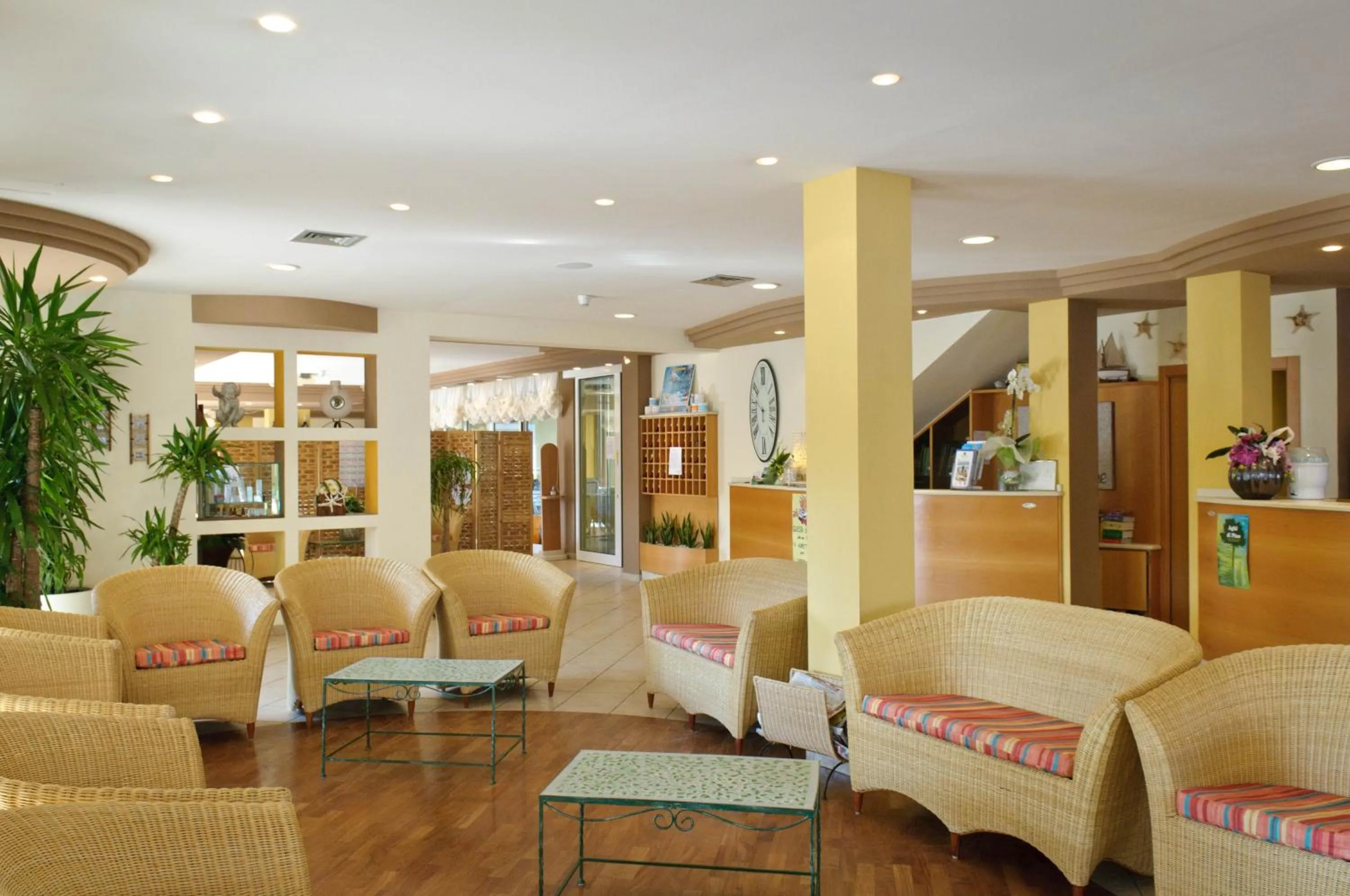 Lobby or reception in Pinetina Mare Baby Family Hotel