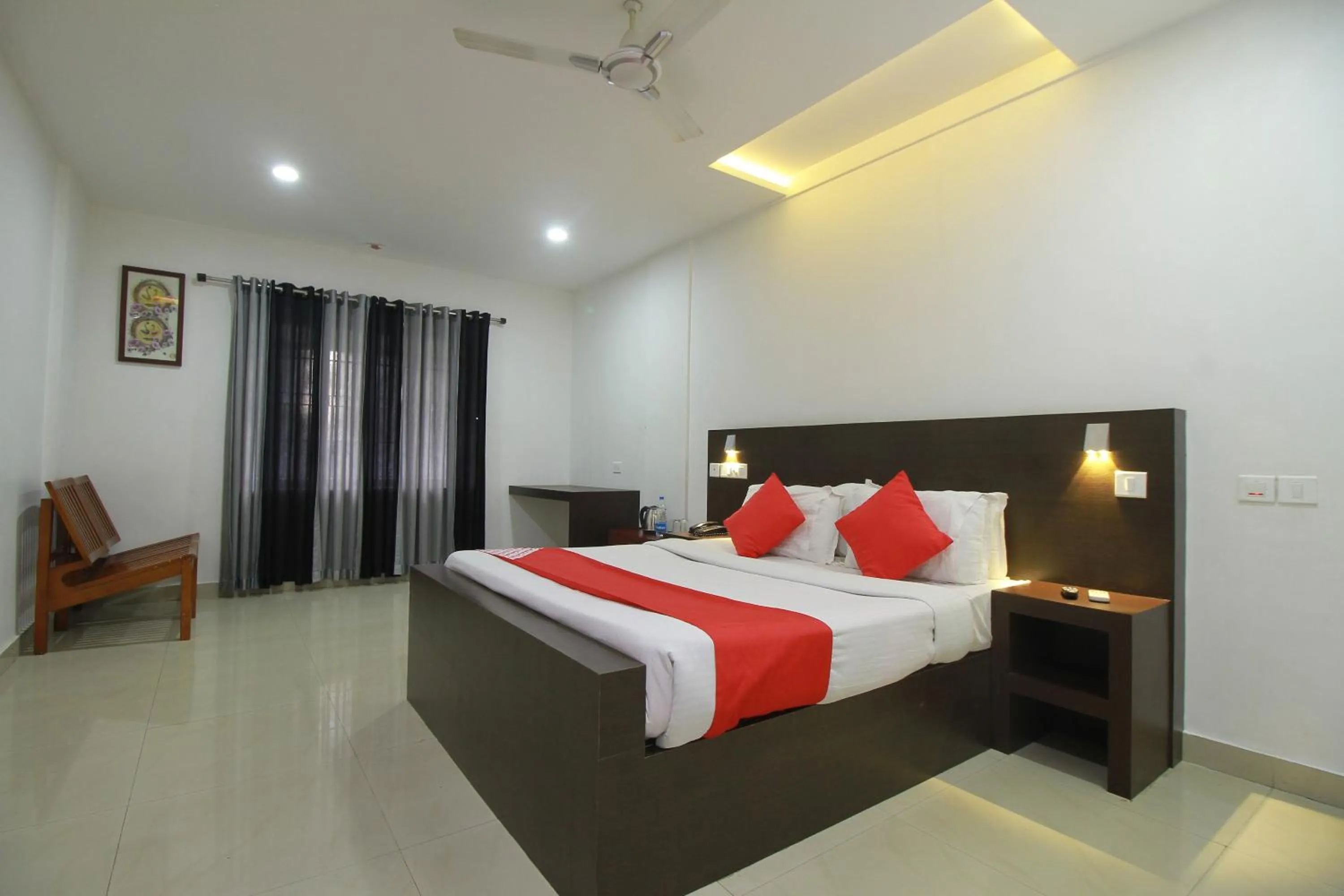 Bed in Half Moon Residency Calicut