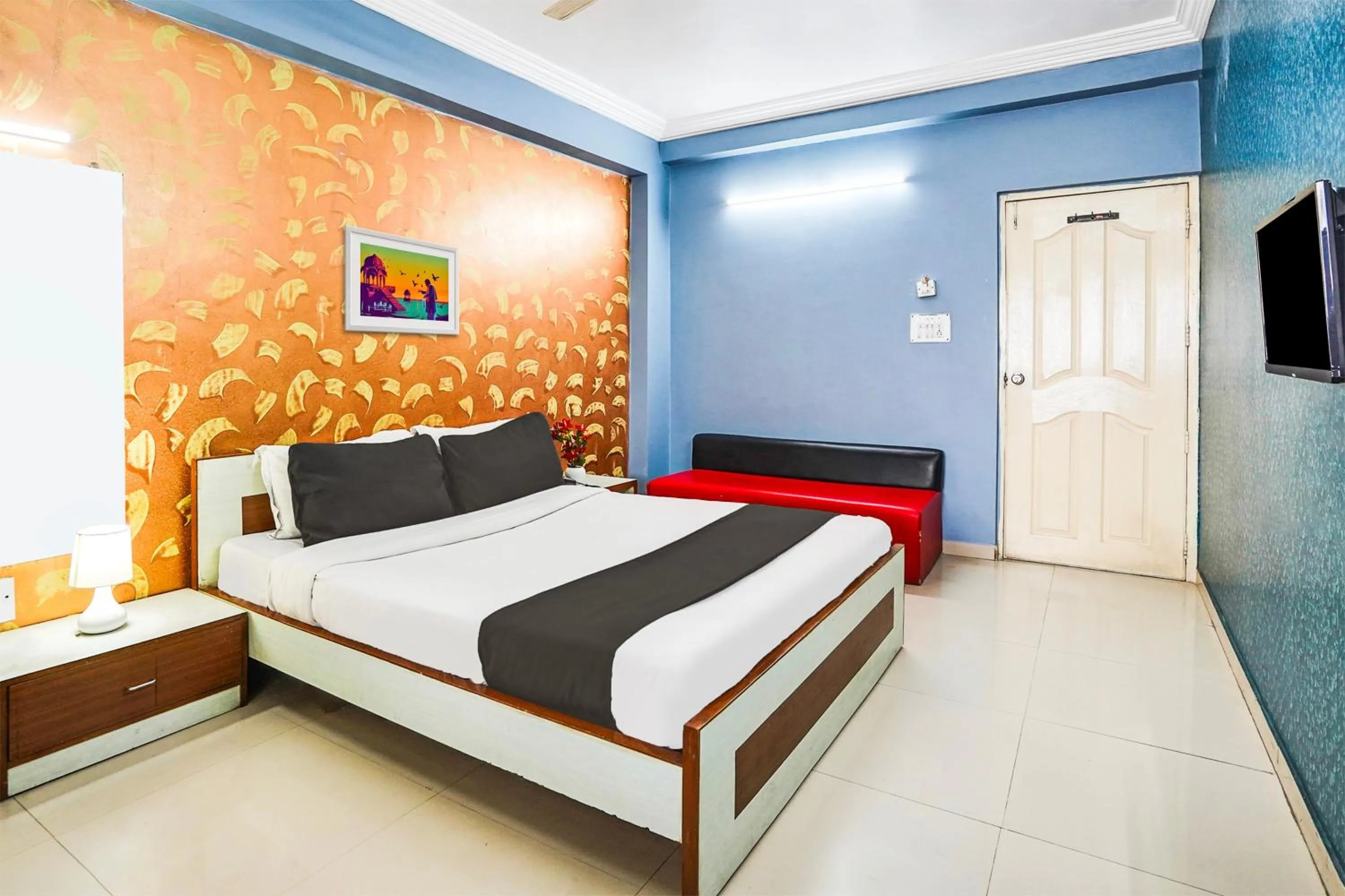 Bedroom, Bed in Hotel O Vibrant Residency