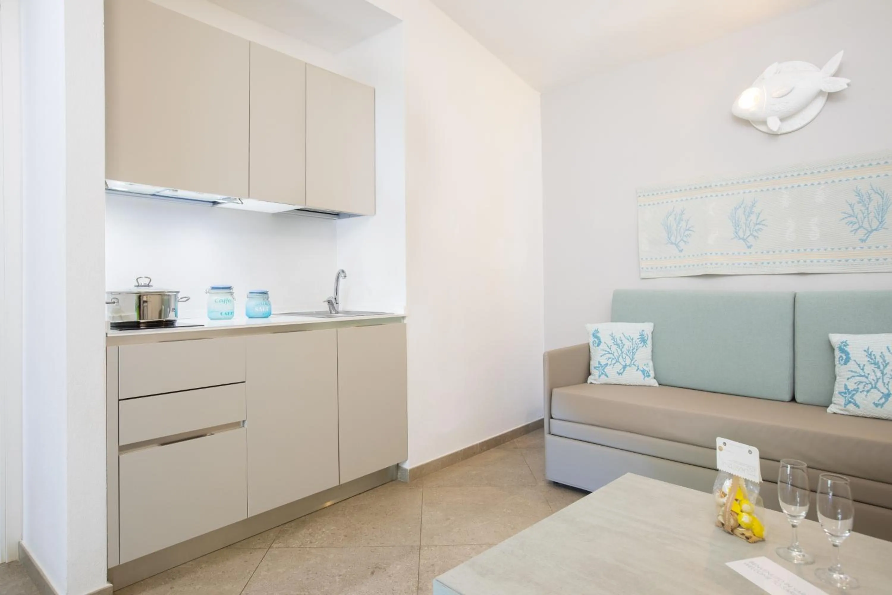 Kitchen or kitchenette in Cormoran Hotel & Residence