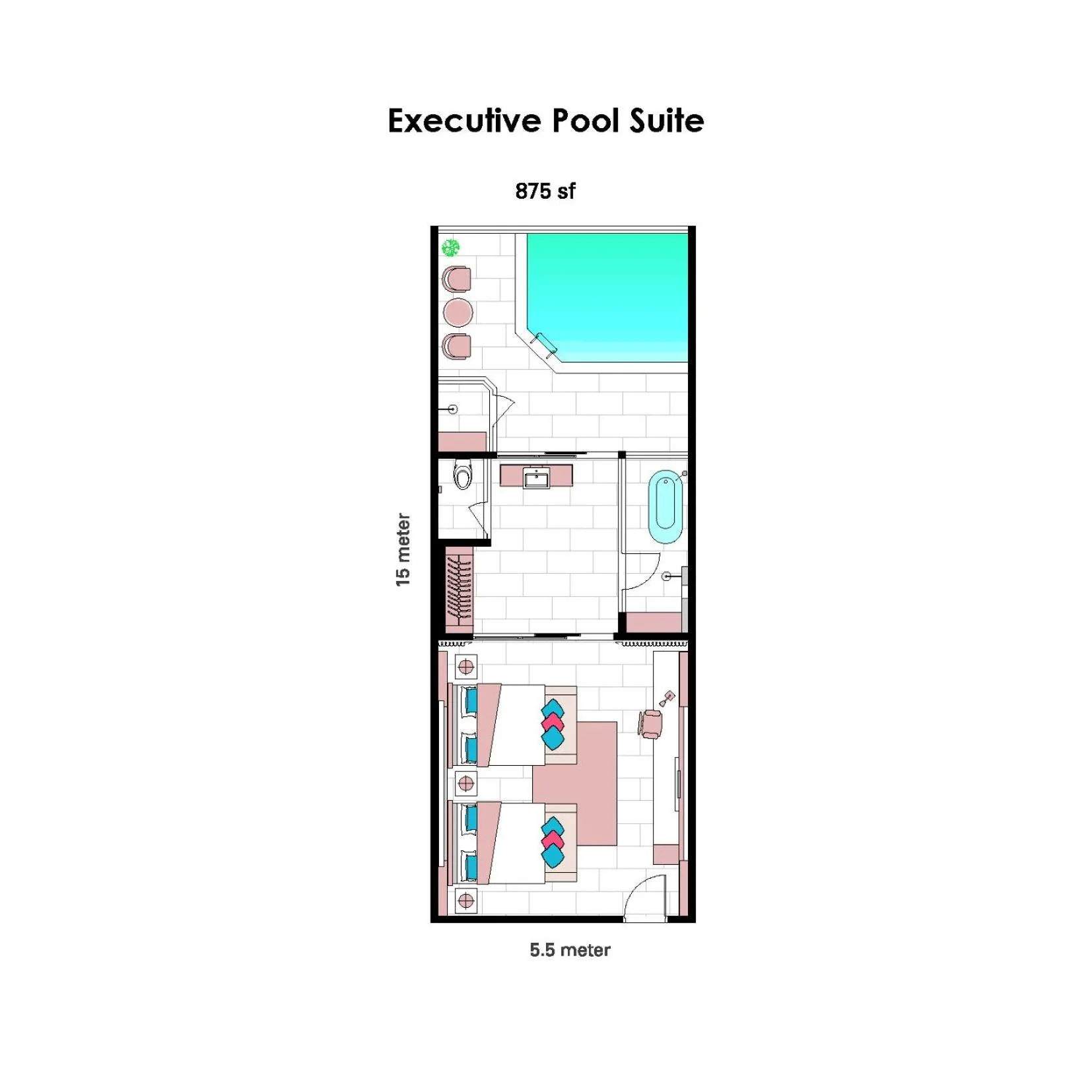 Floor plan in Lexis Suites Penang