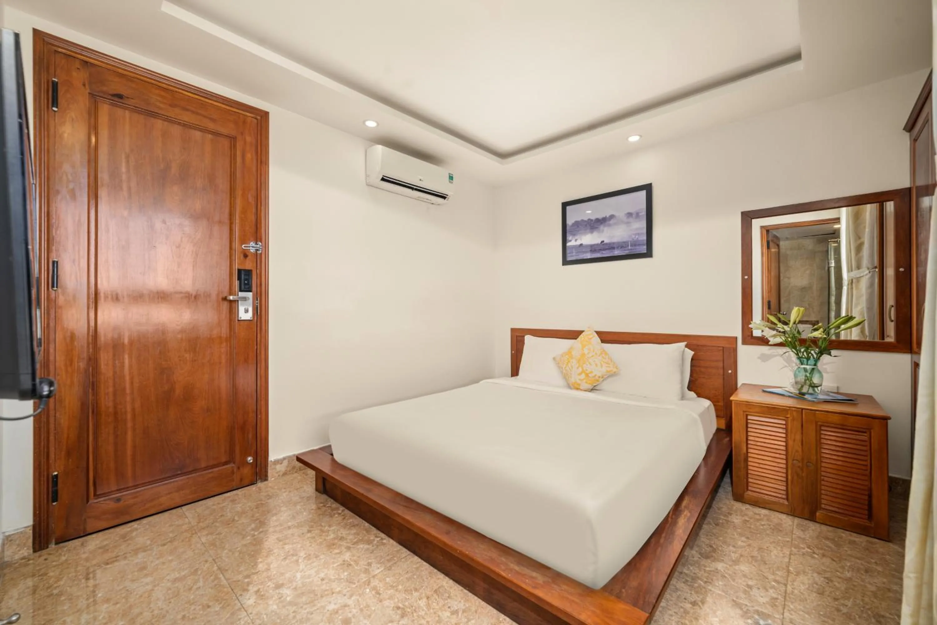 Bed in Titan Hotel Da Nang