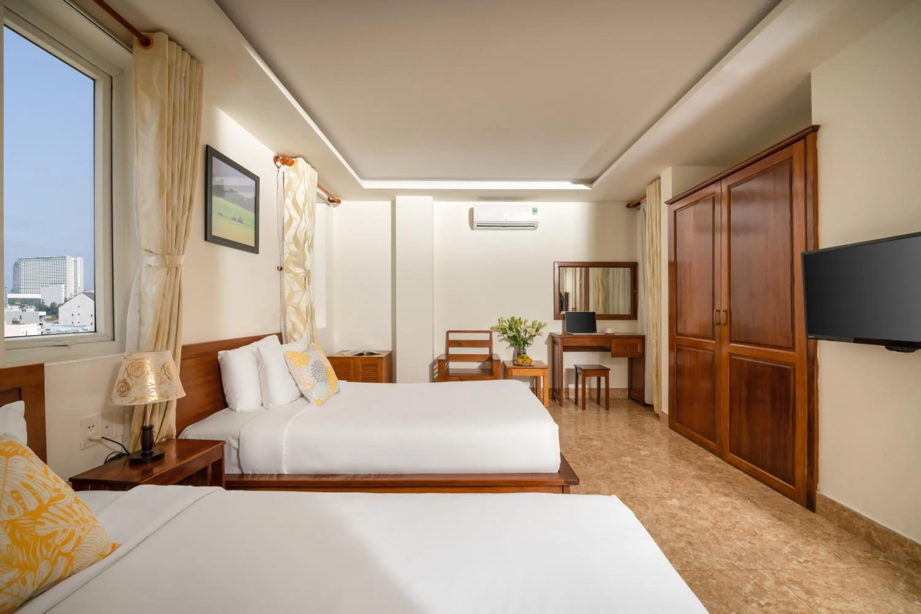 Bed in Titan Hotel Da Nang