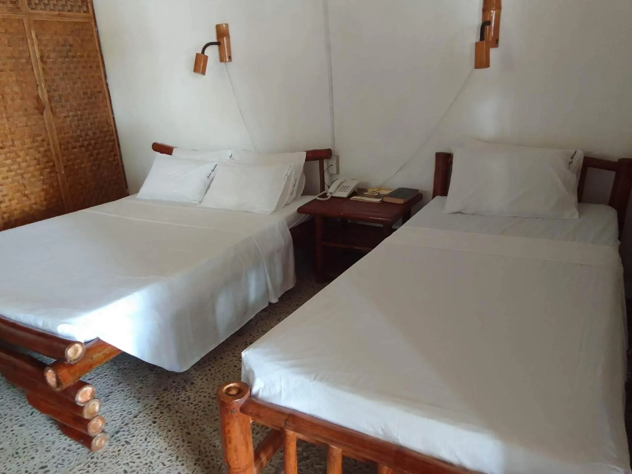 Bed in Costa Aguada Island Resort, Inampulugan Island, Sibunag, Guimaras