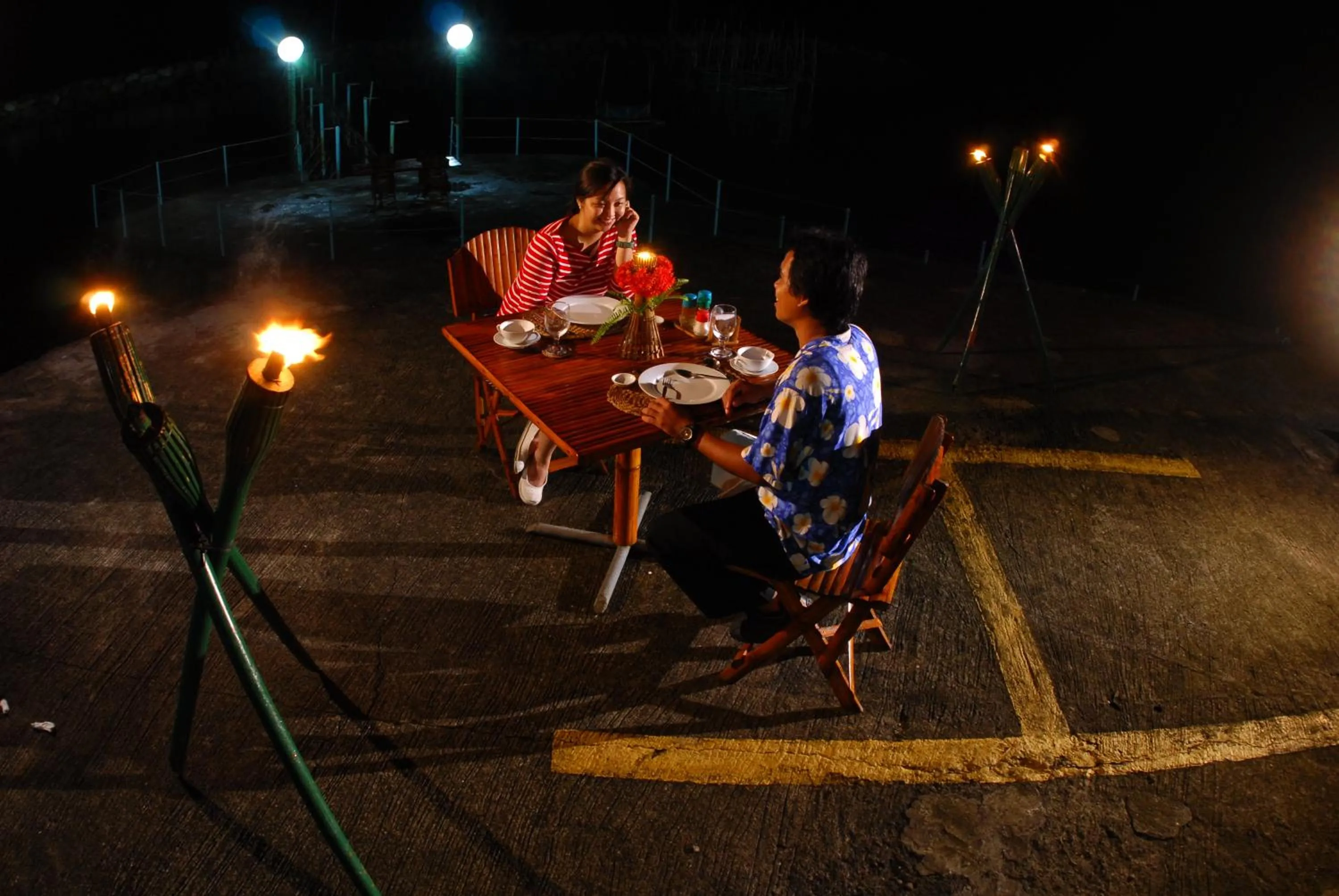 Night in Costa Aguada Island Resort, Inampulugan Island, Sibunag, Guimaras