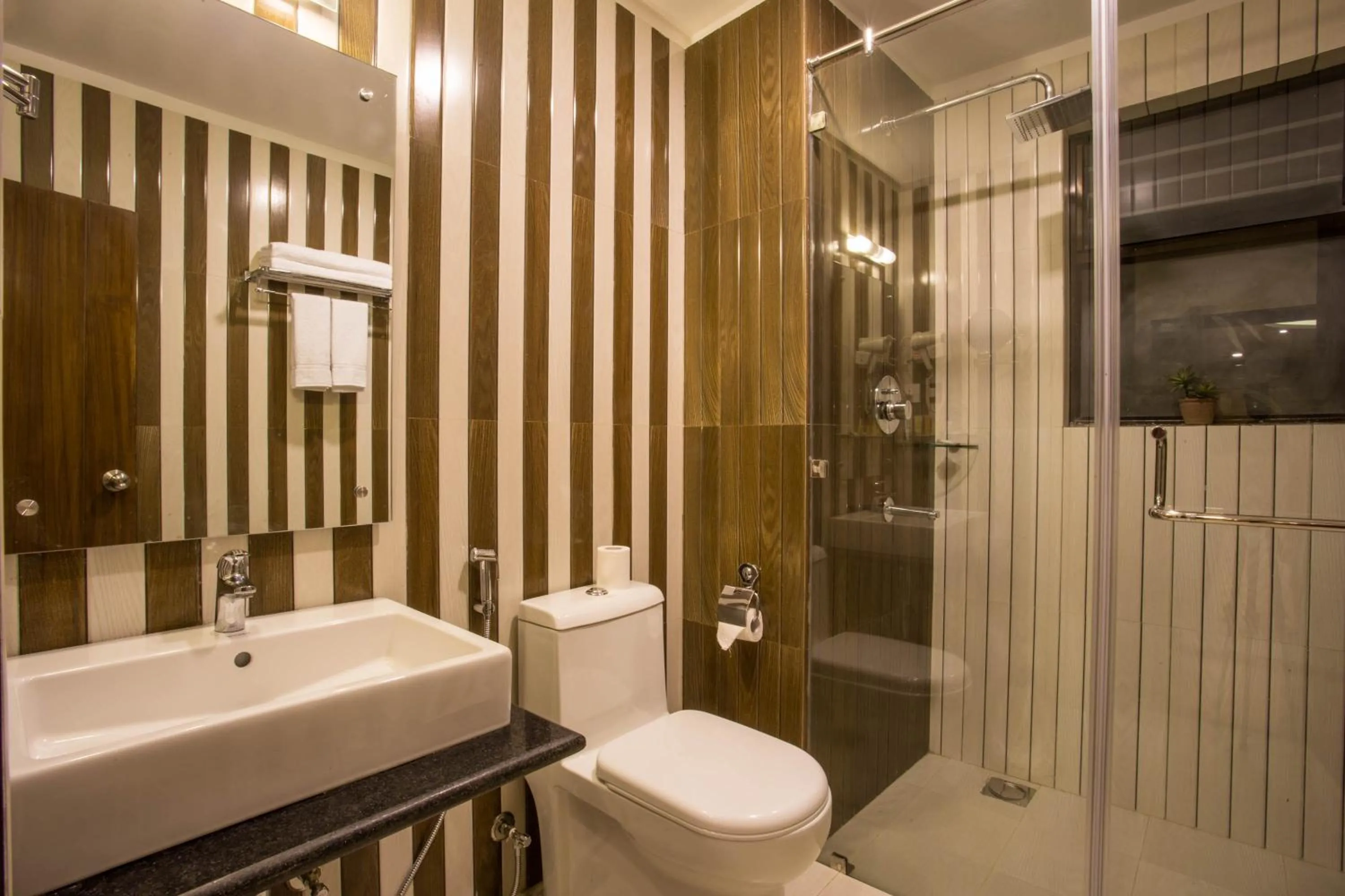 Shower in Yatri Suites and Spa