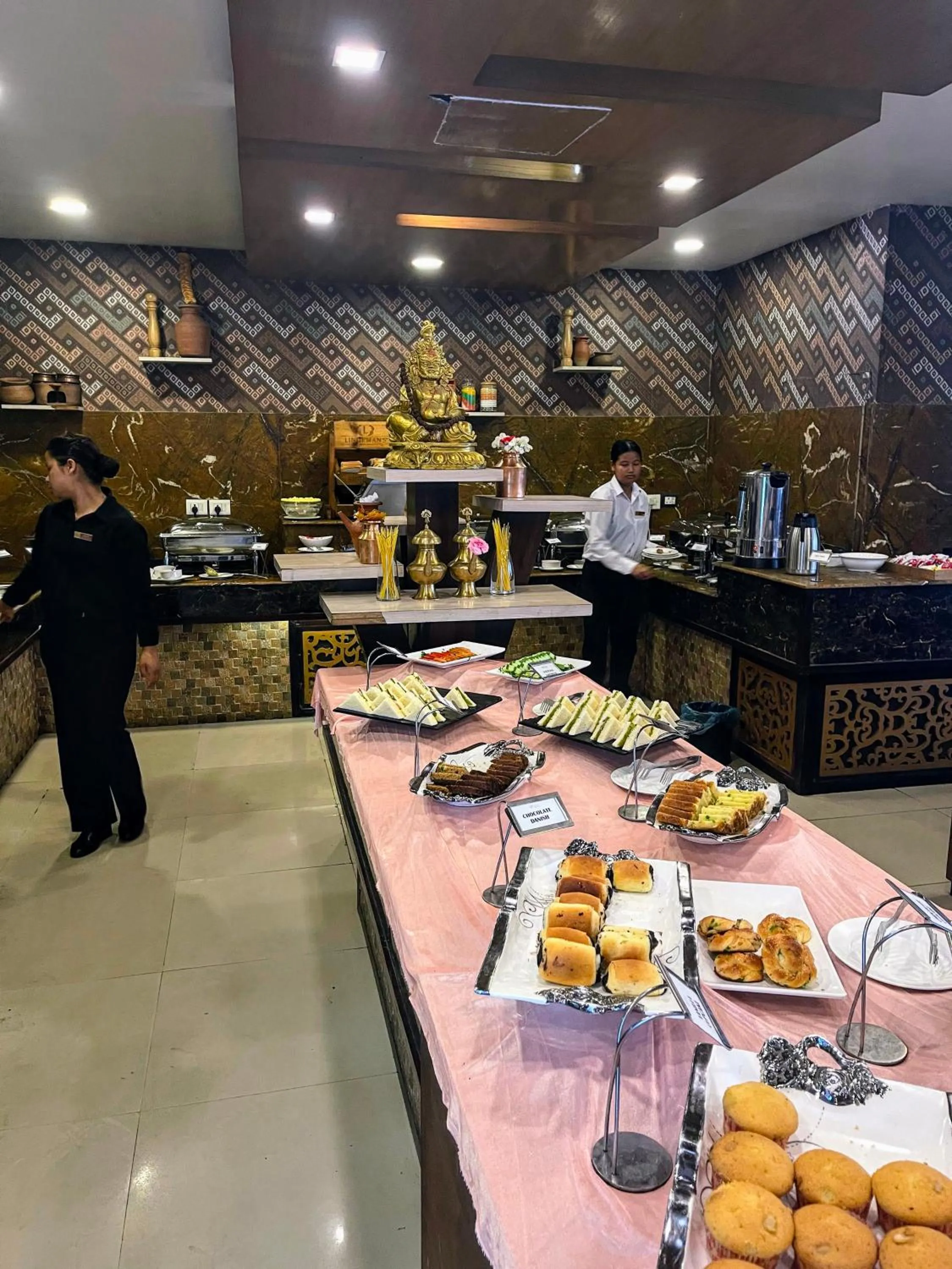 Buffet breakfast in Yatri Suites and Spa
