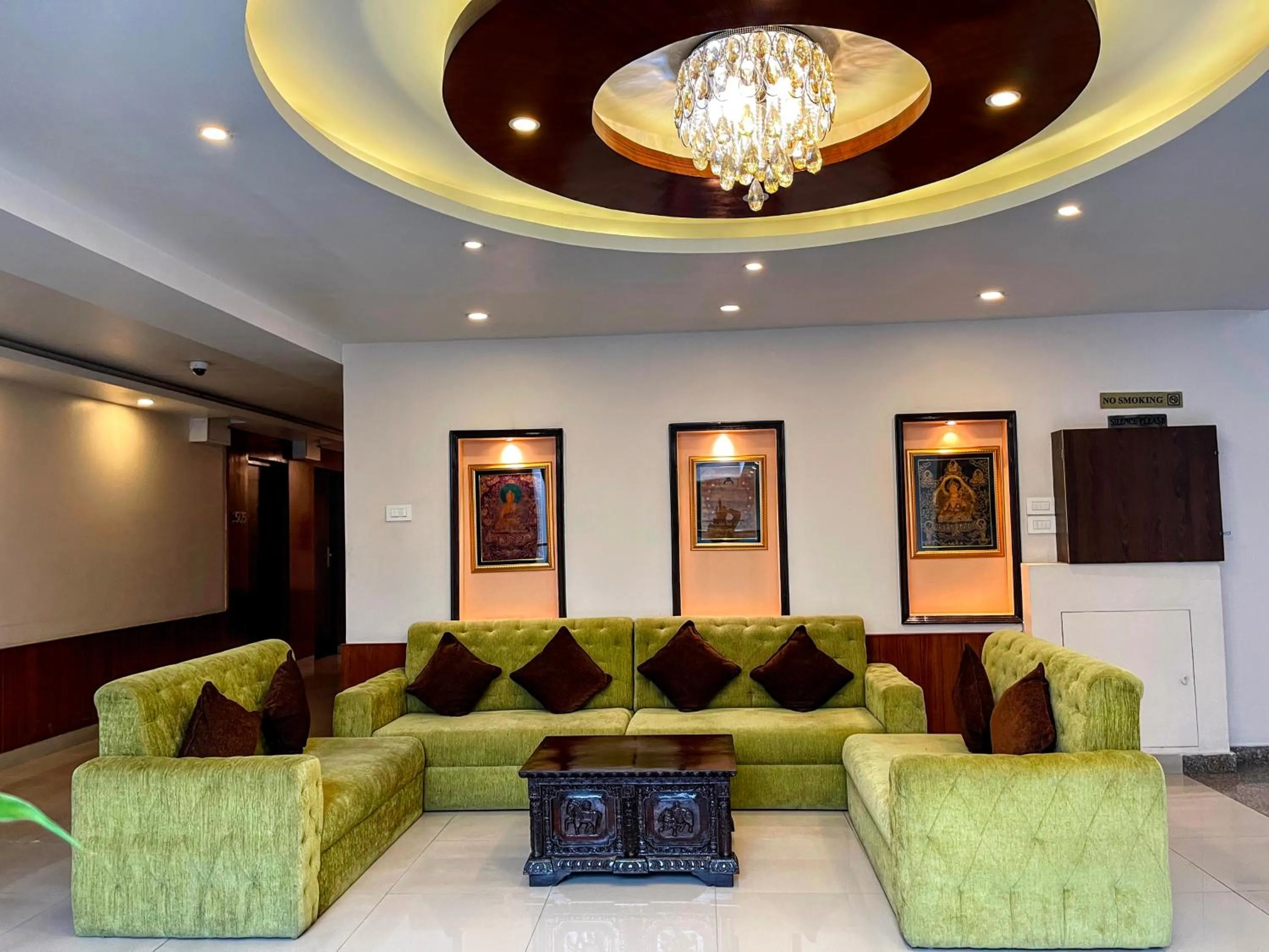 Seating area in Yatri Suites and Spa