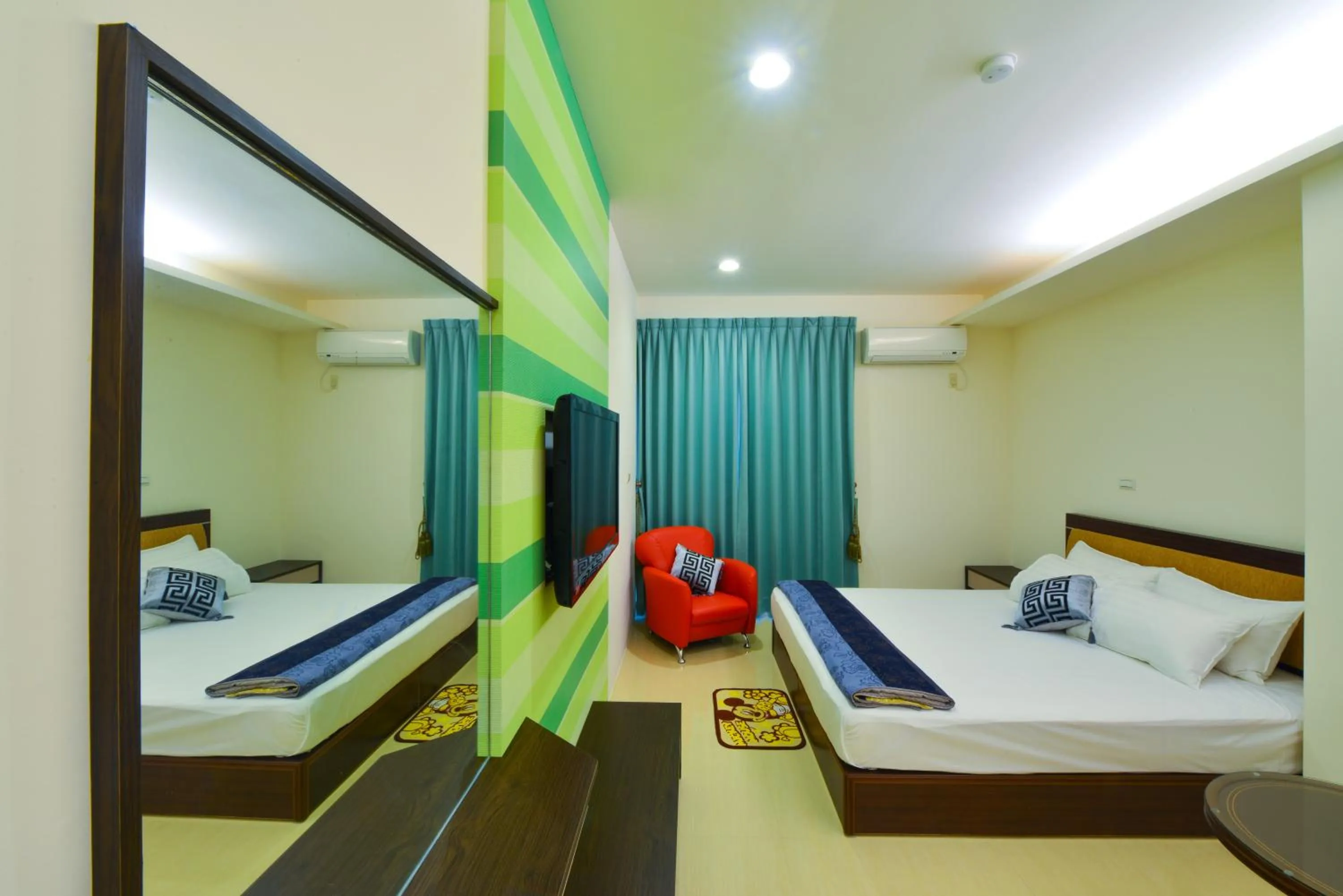 Decorative detail, Bed in 海角203民宿