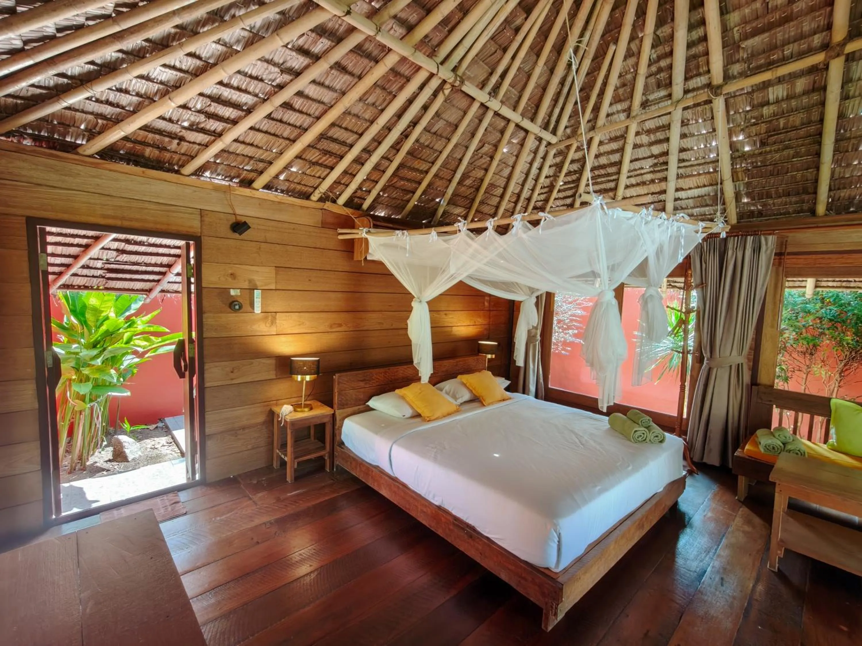 Bed in Thap Pala Cottage